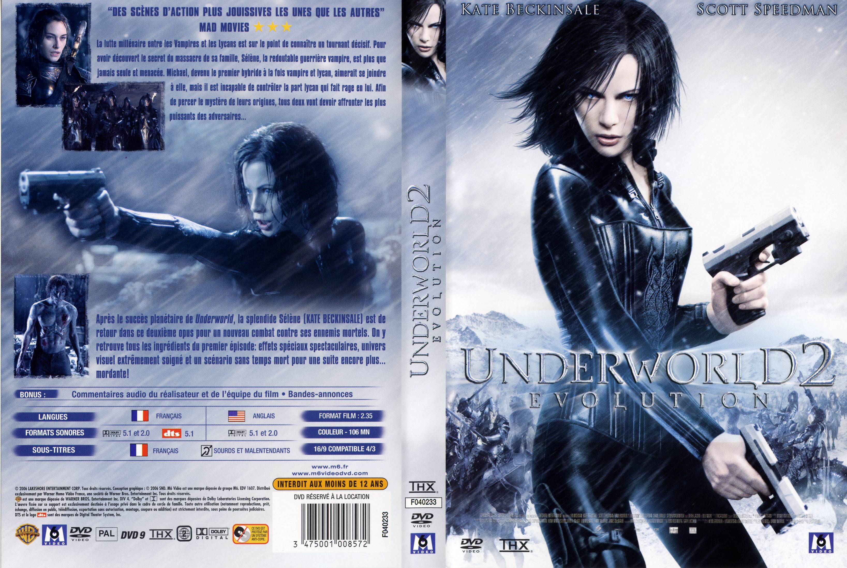 Jaquette DVD Underworld evolution