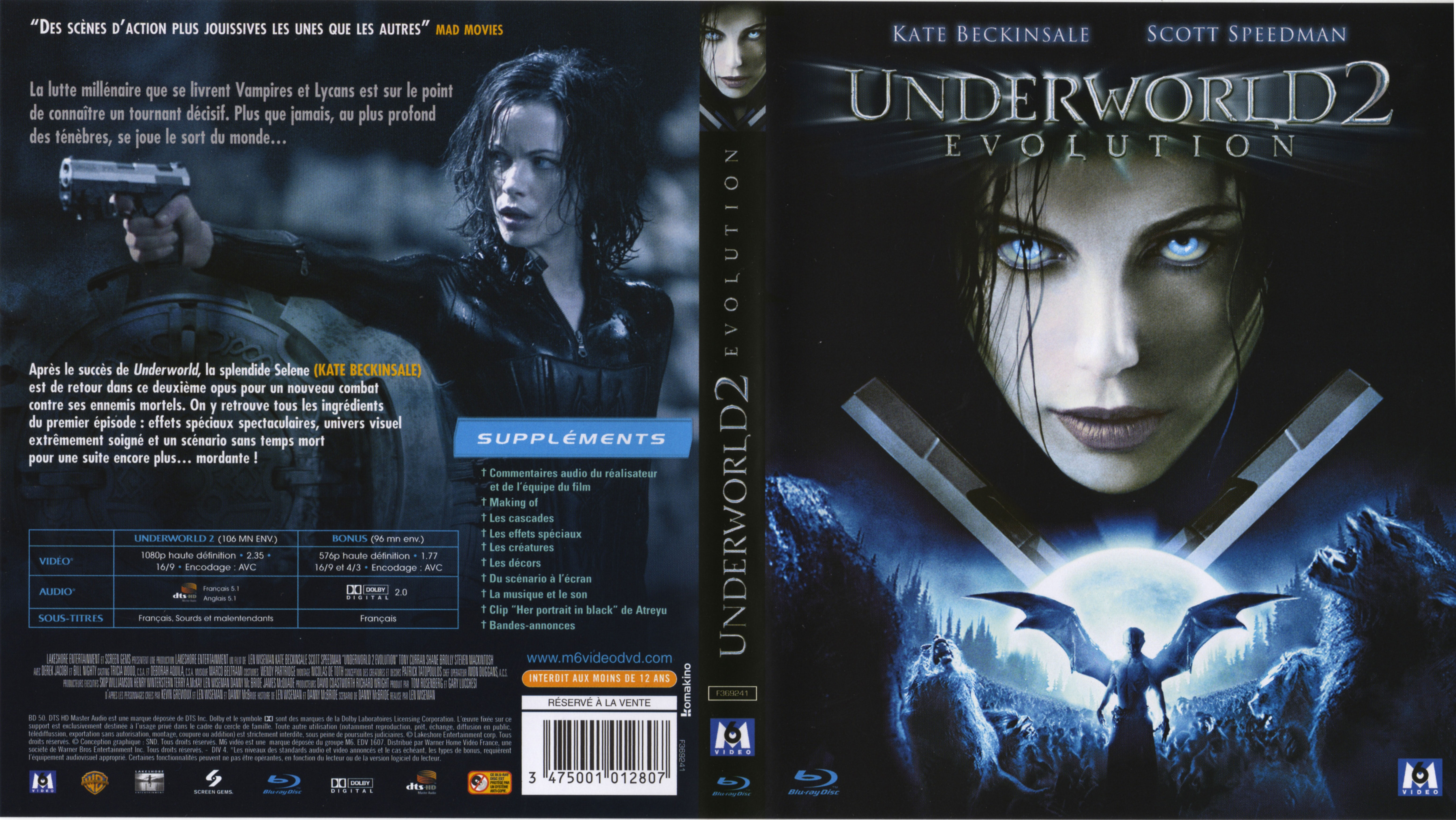 Jaquette DVD Underworld evolution (BLU-RAY)