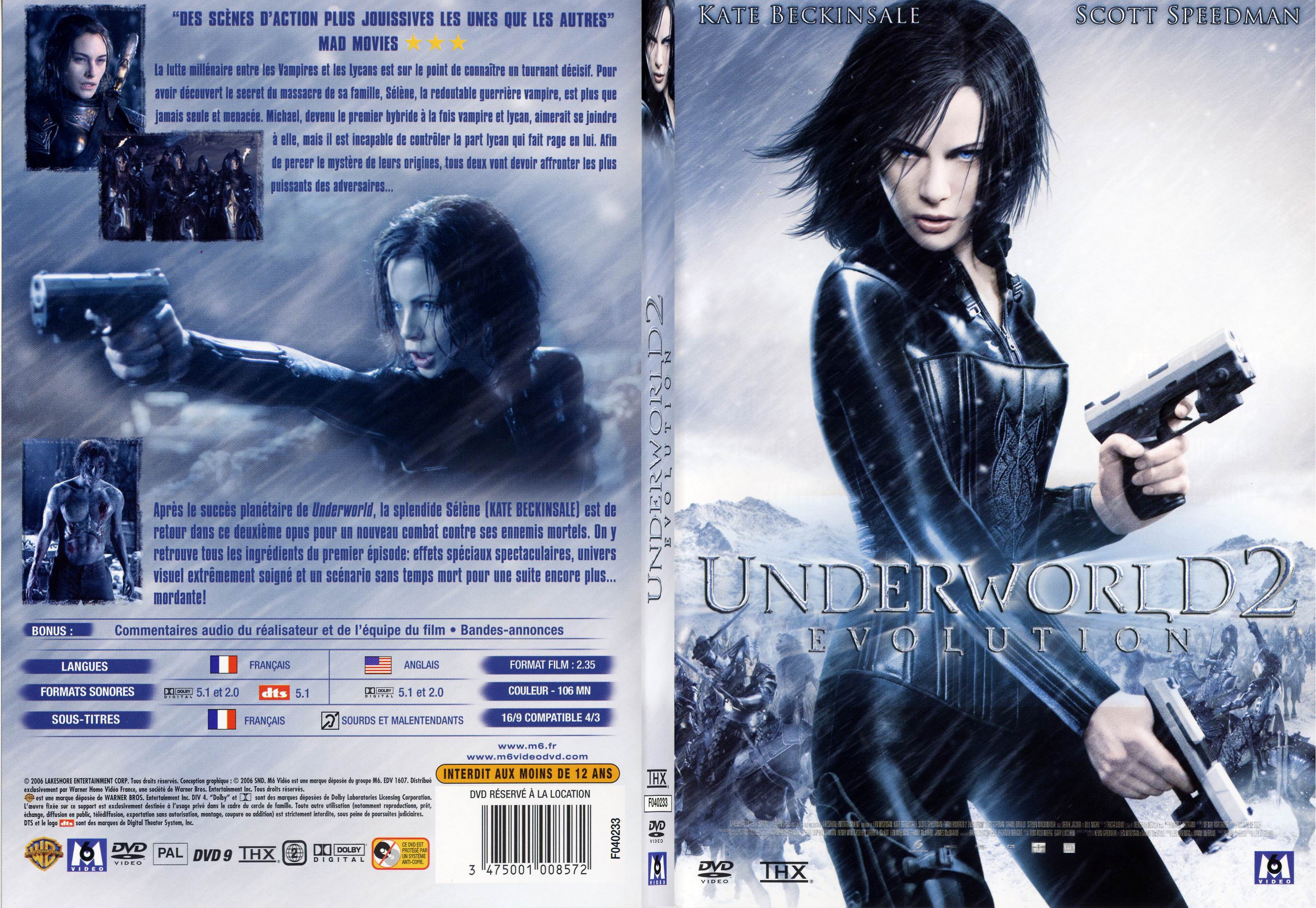 Jaquette DVD Underworld evolution - SLIM
