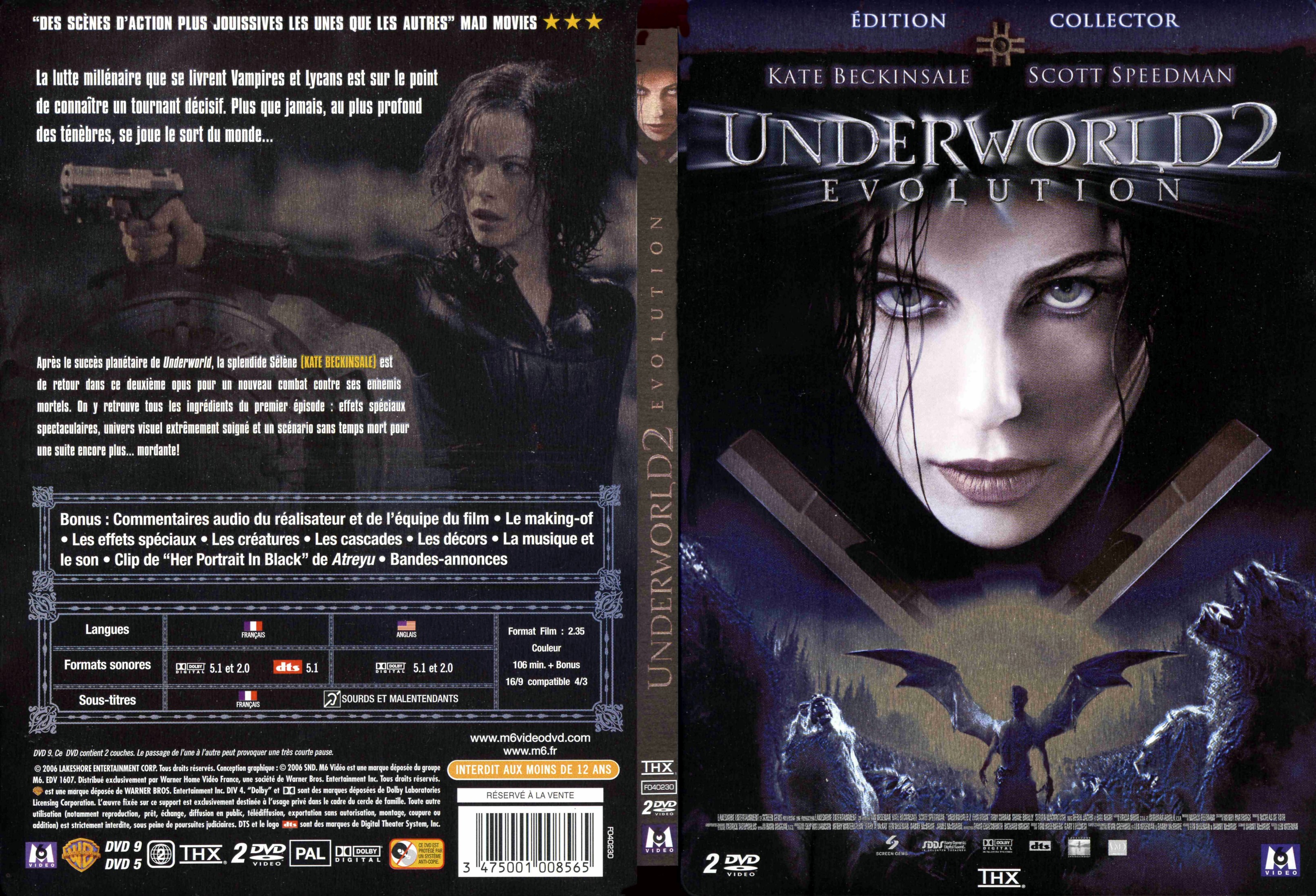 Jaquette DVD Underworld evolution v2