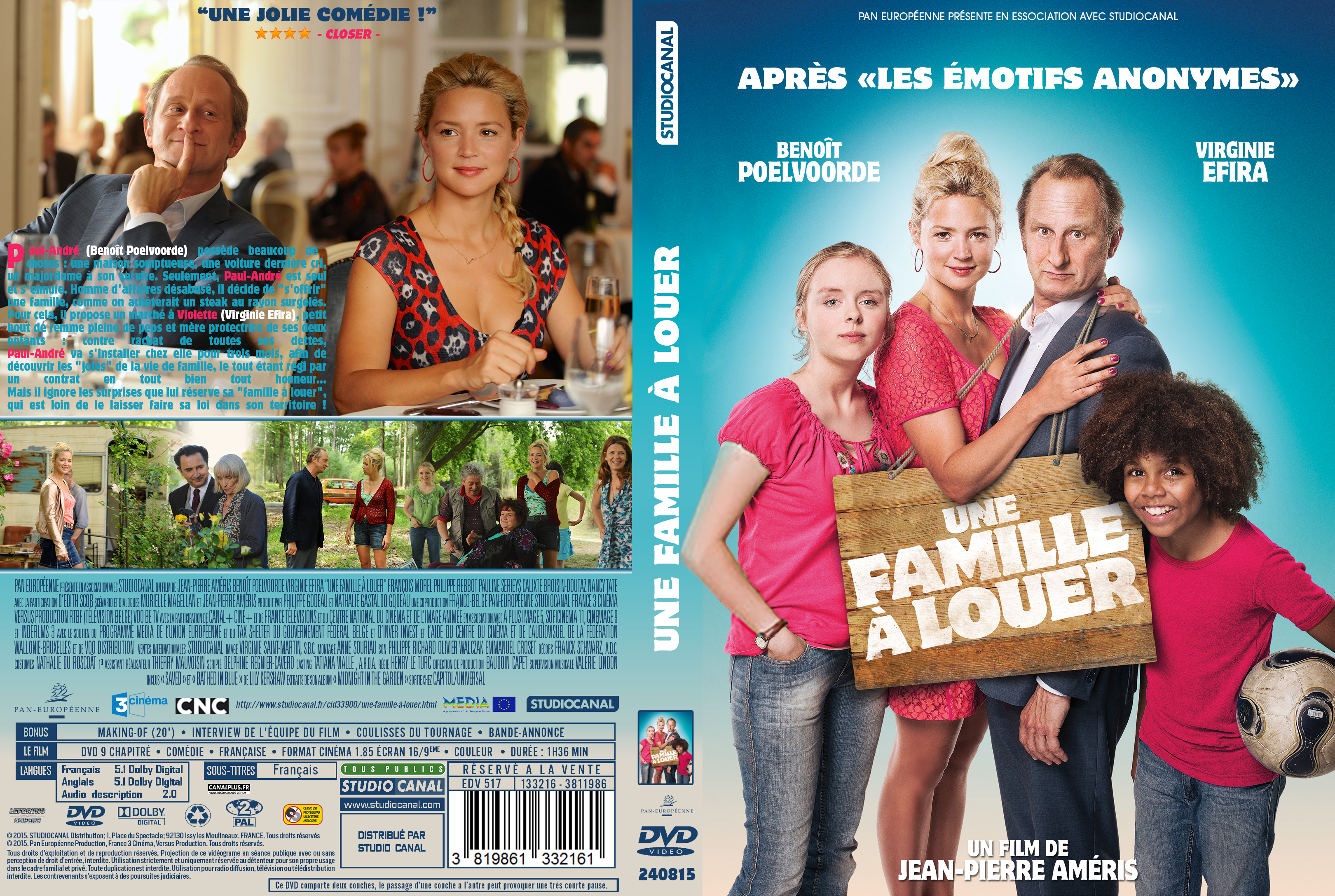 Jaquette DVD Une Famille  louer custom