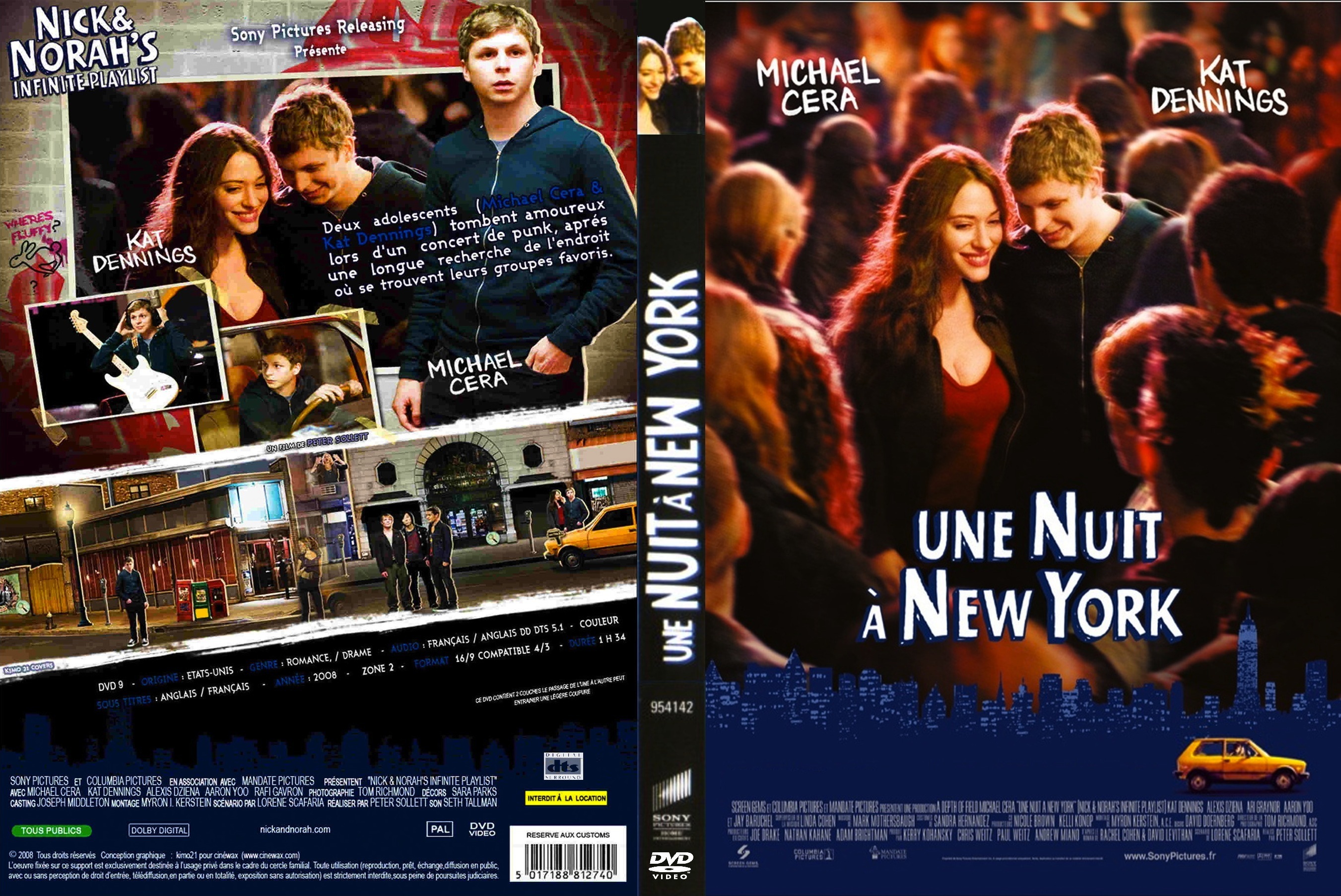 Jaquette DVD Une Nuit  New York custom