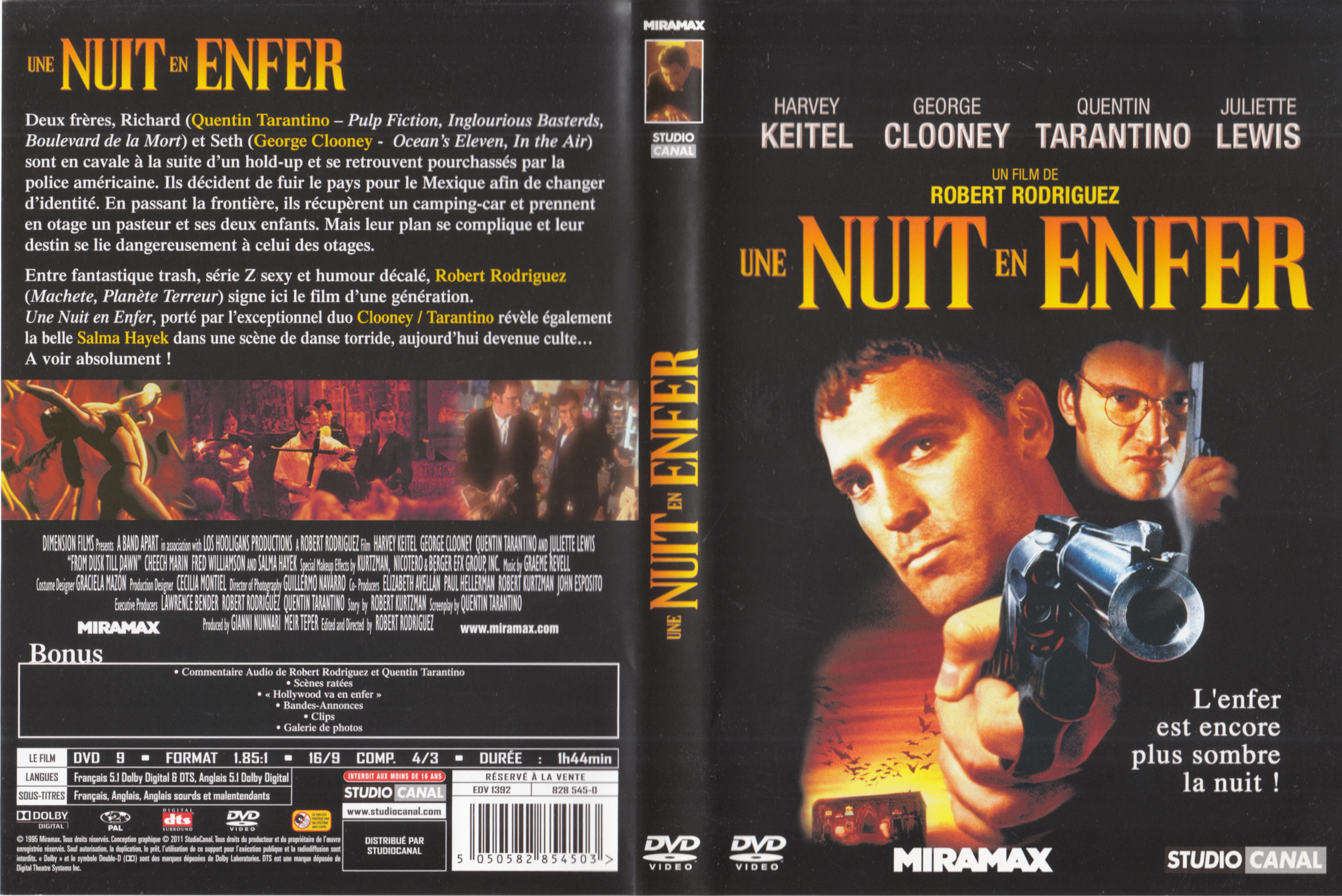 Jaquette DVD Une Nuit en enfer v5