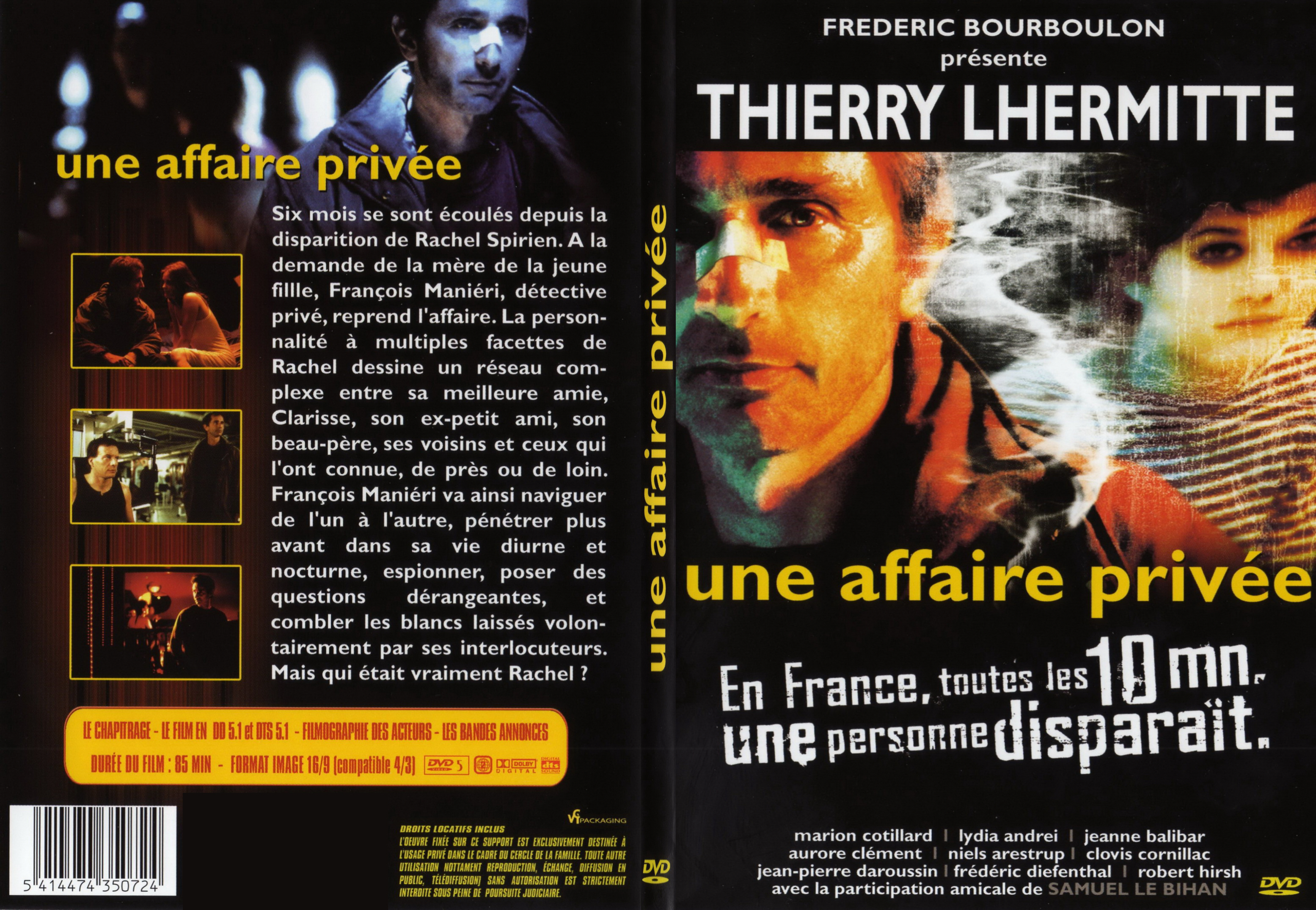 Jaquette DVD Une affaire prive - SLIM