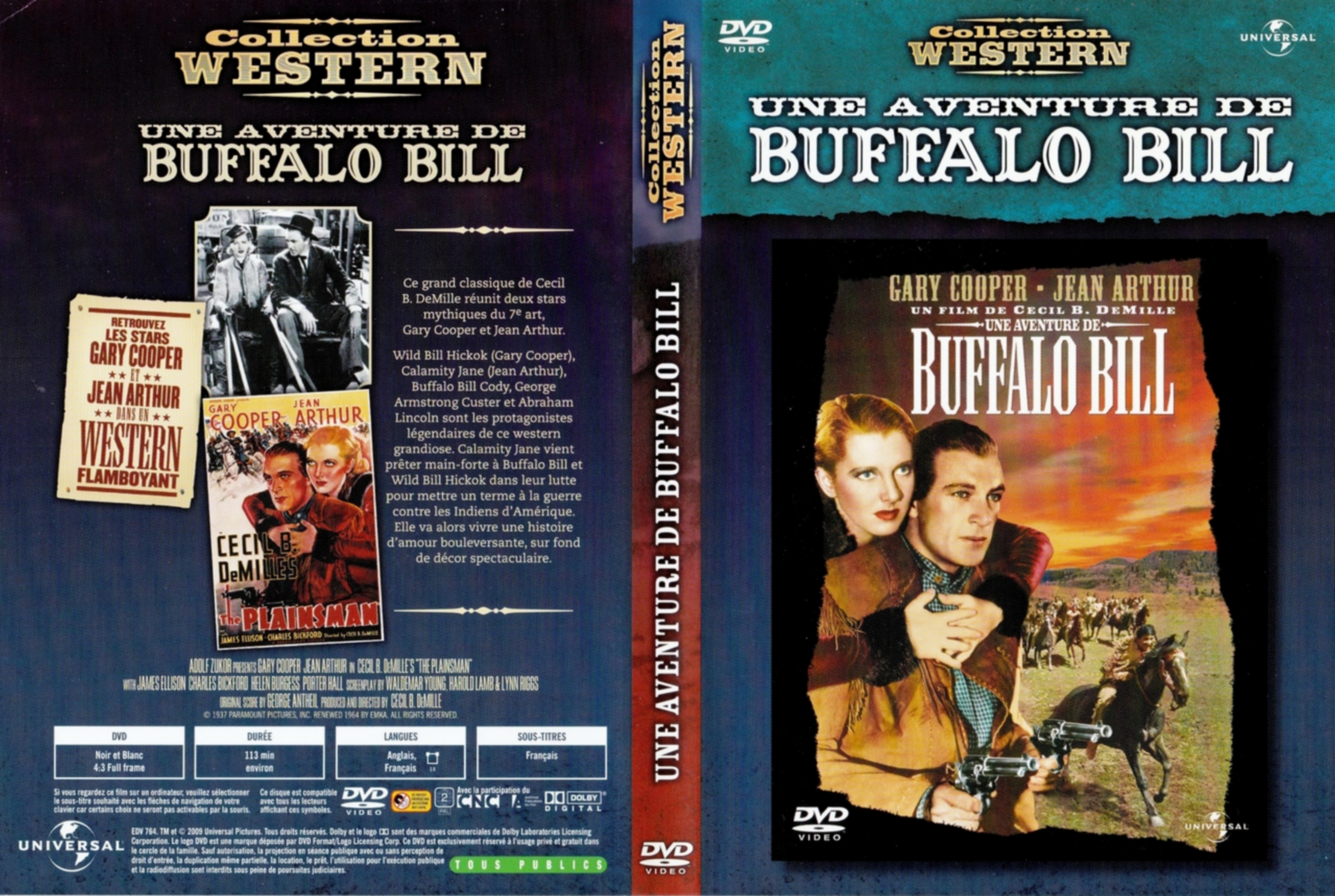 Jaquette DVD Une aventure de Buffalo Bill