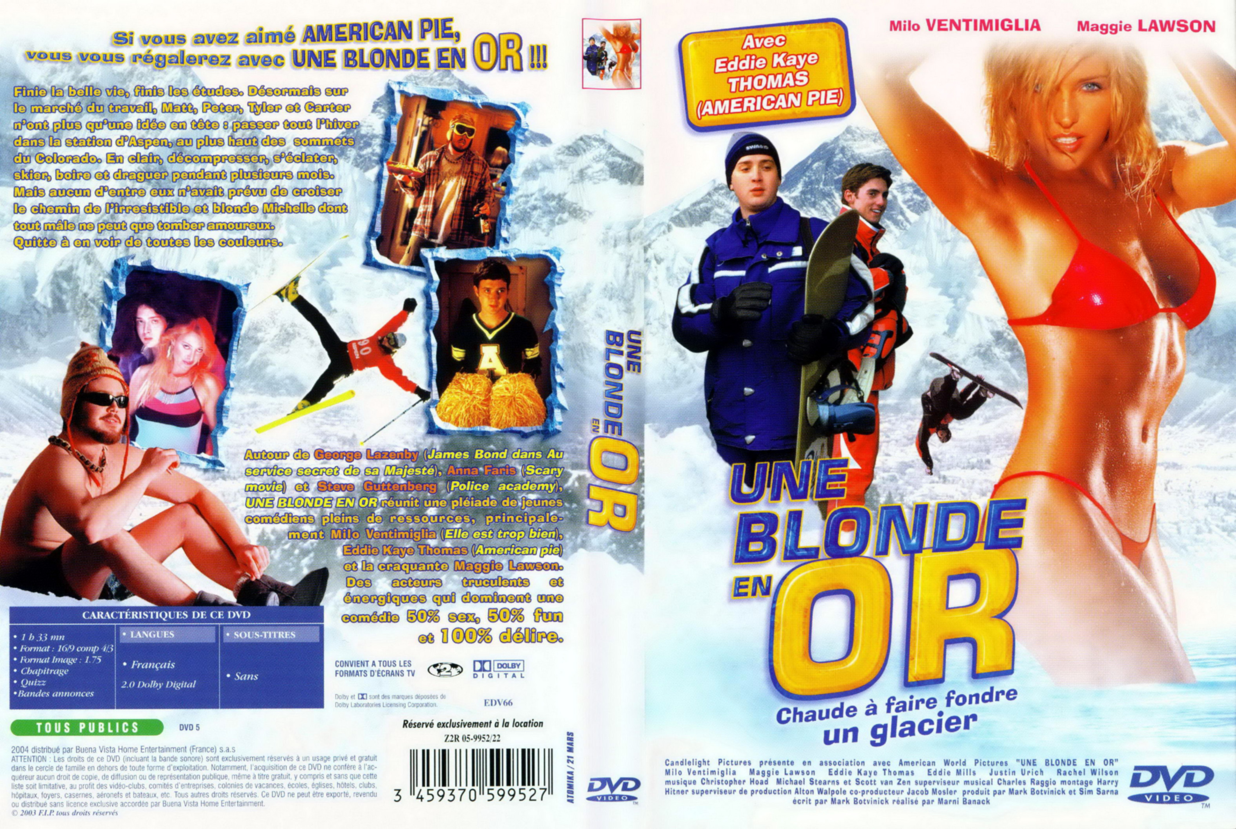 Jaquette DVD Une blonde en or
