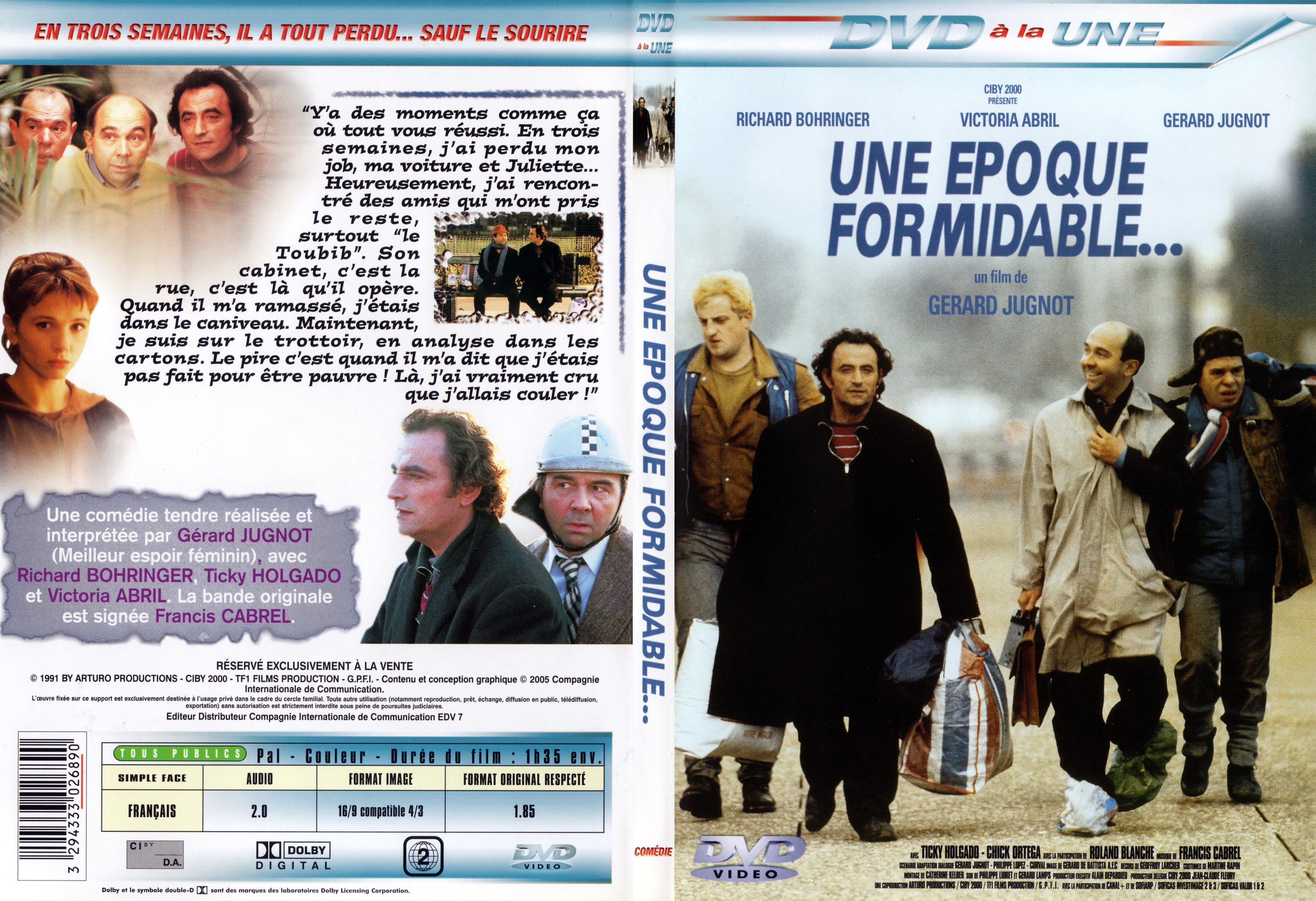 Jaquette DVD Une poque formidable - SLIM