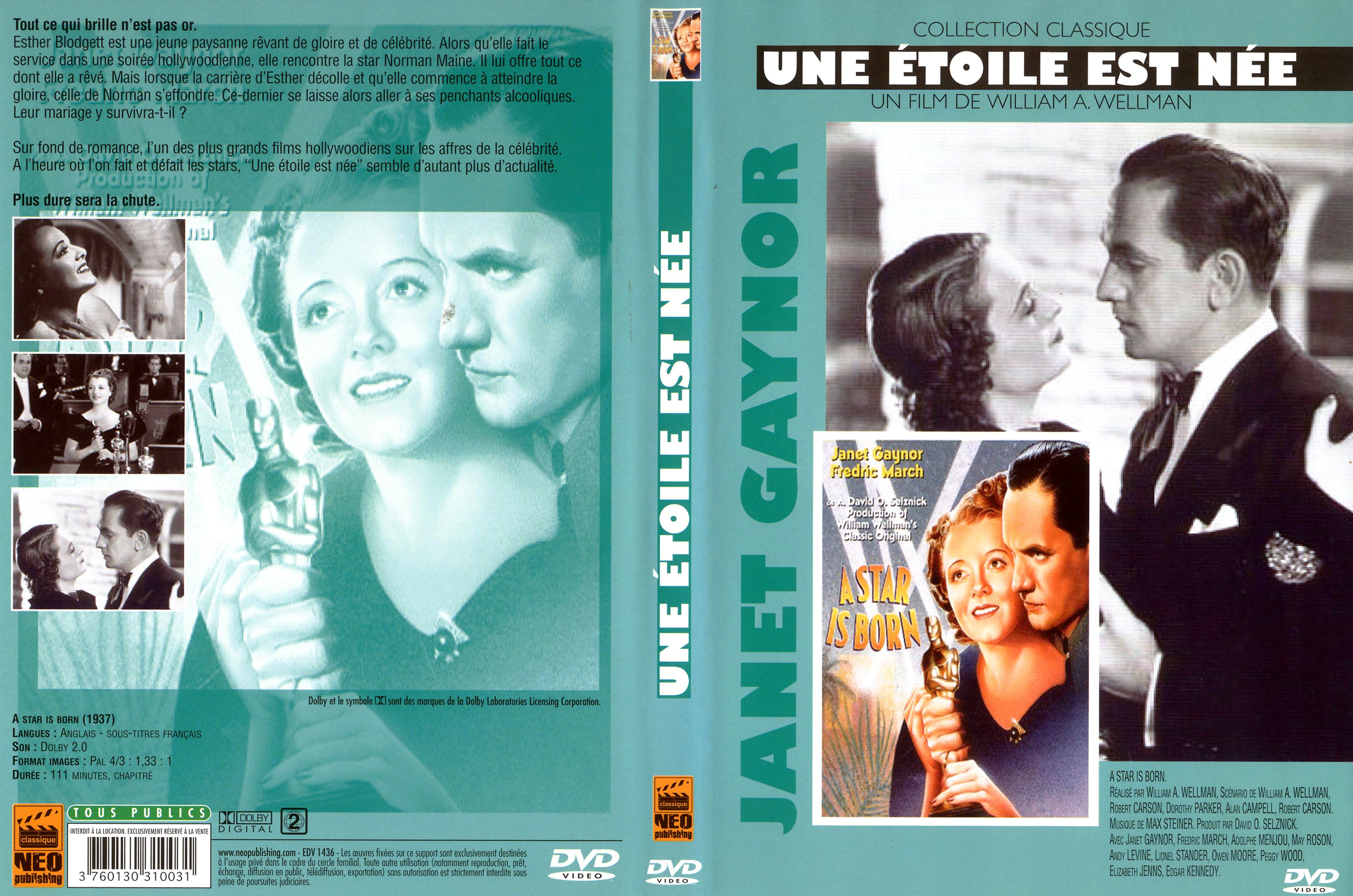 Jaquette DVD Une toile est ne (1937)