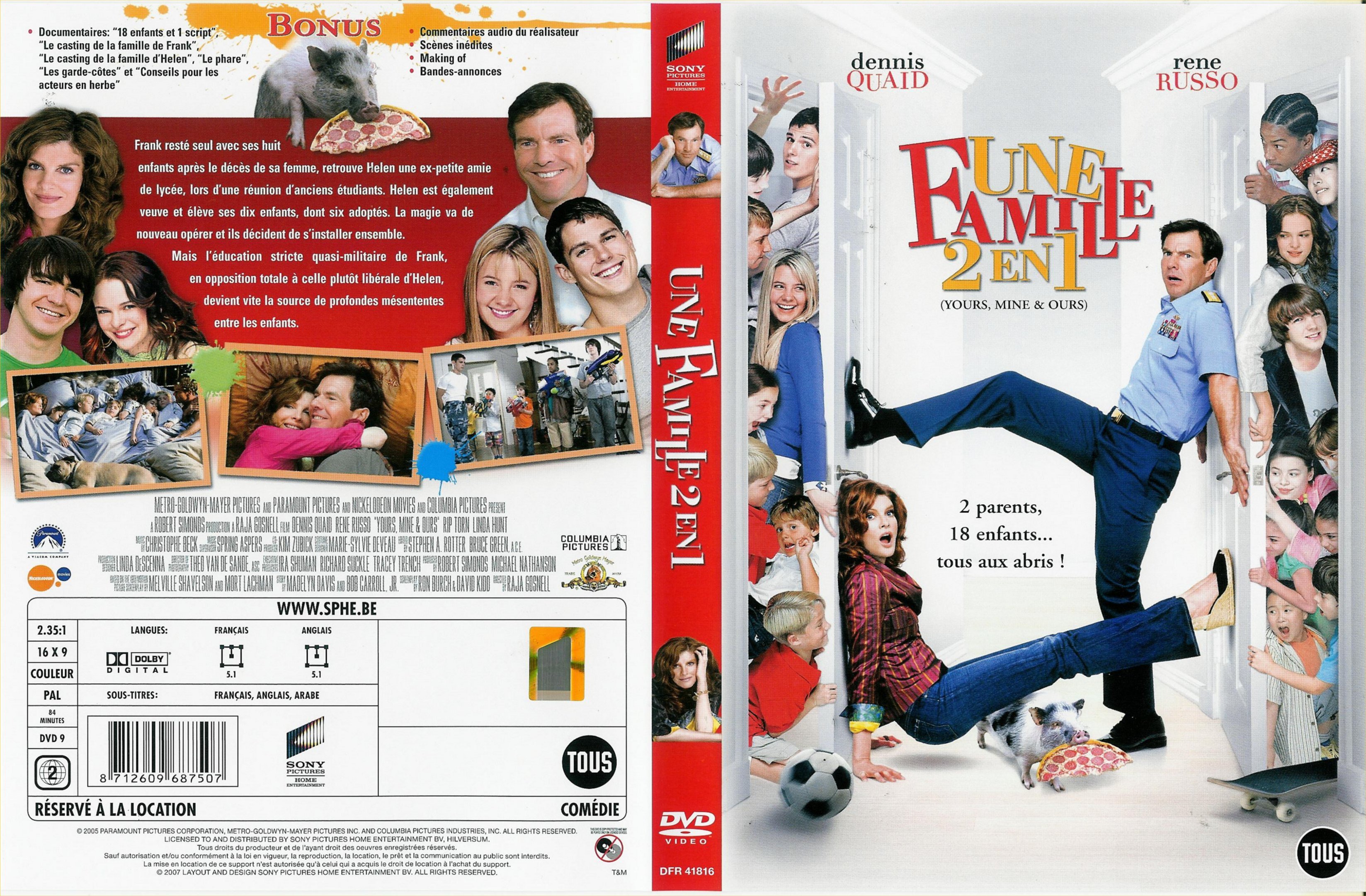 Jaquette DVD Une famille 2 en 1 v2
