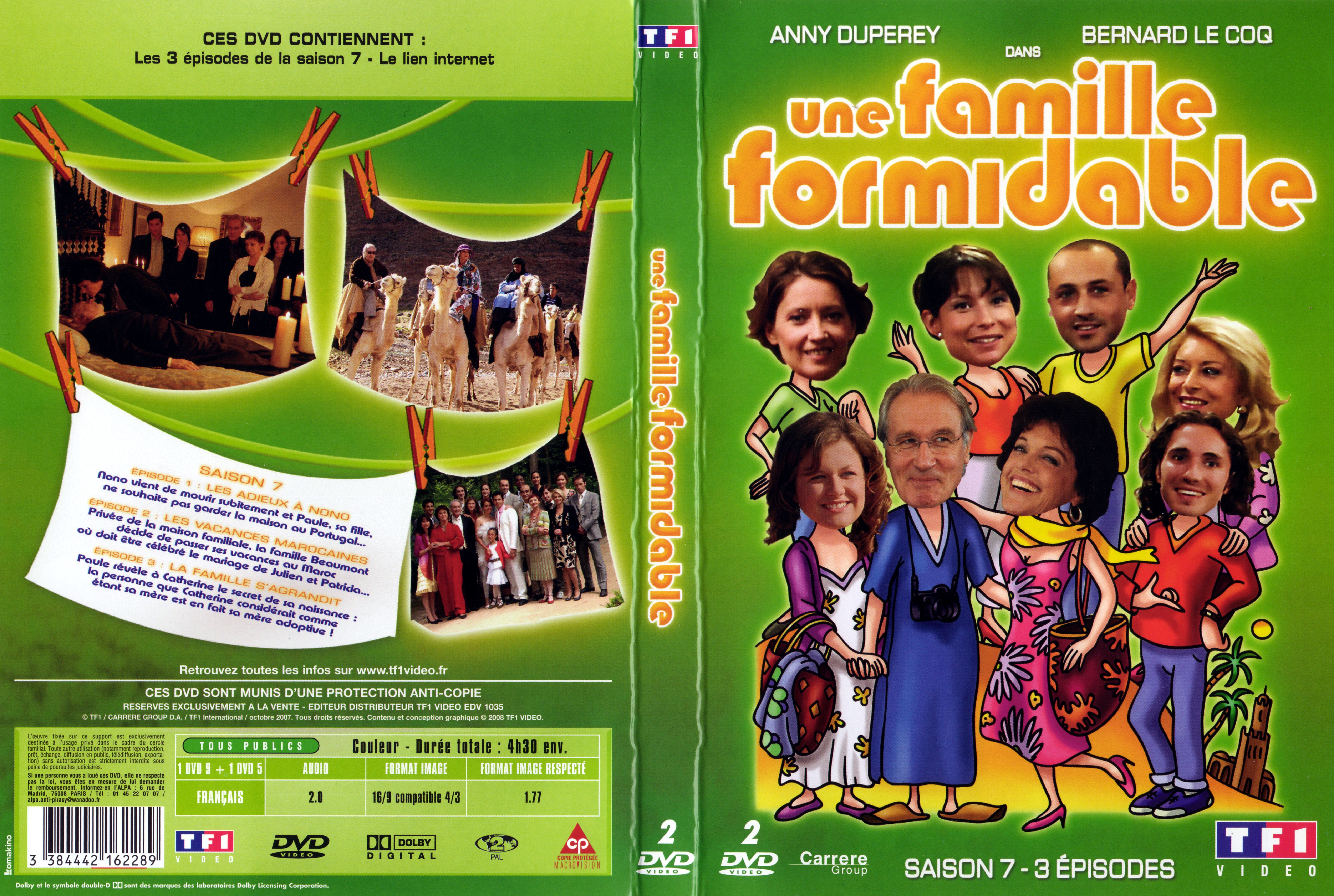 Jaquette DVD Une famille formidable pisode 19  21 Saison 7