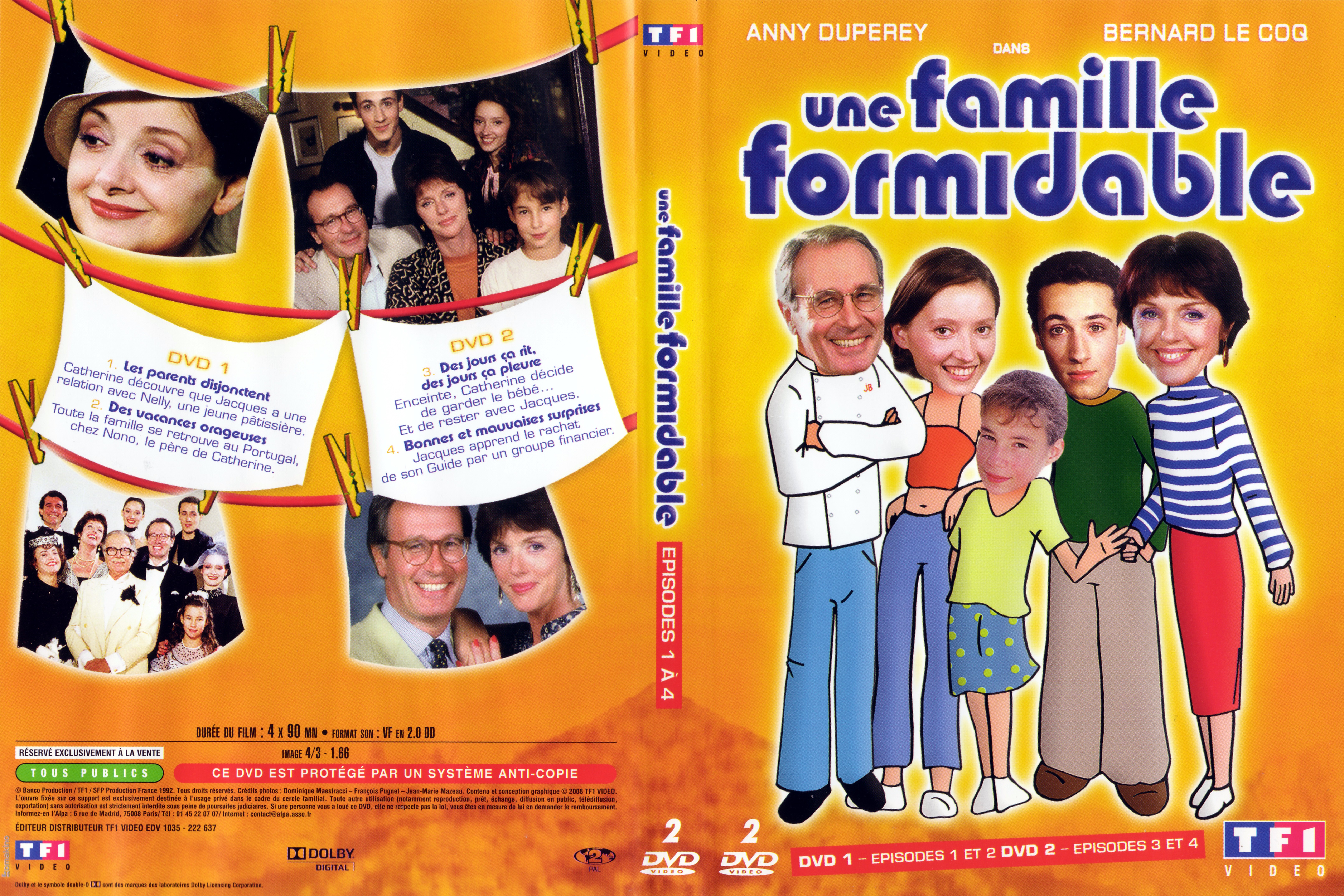 Jaquette DVD Une famille formidable pisode 1  4 Saison 1 et 2