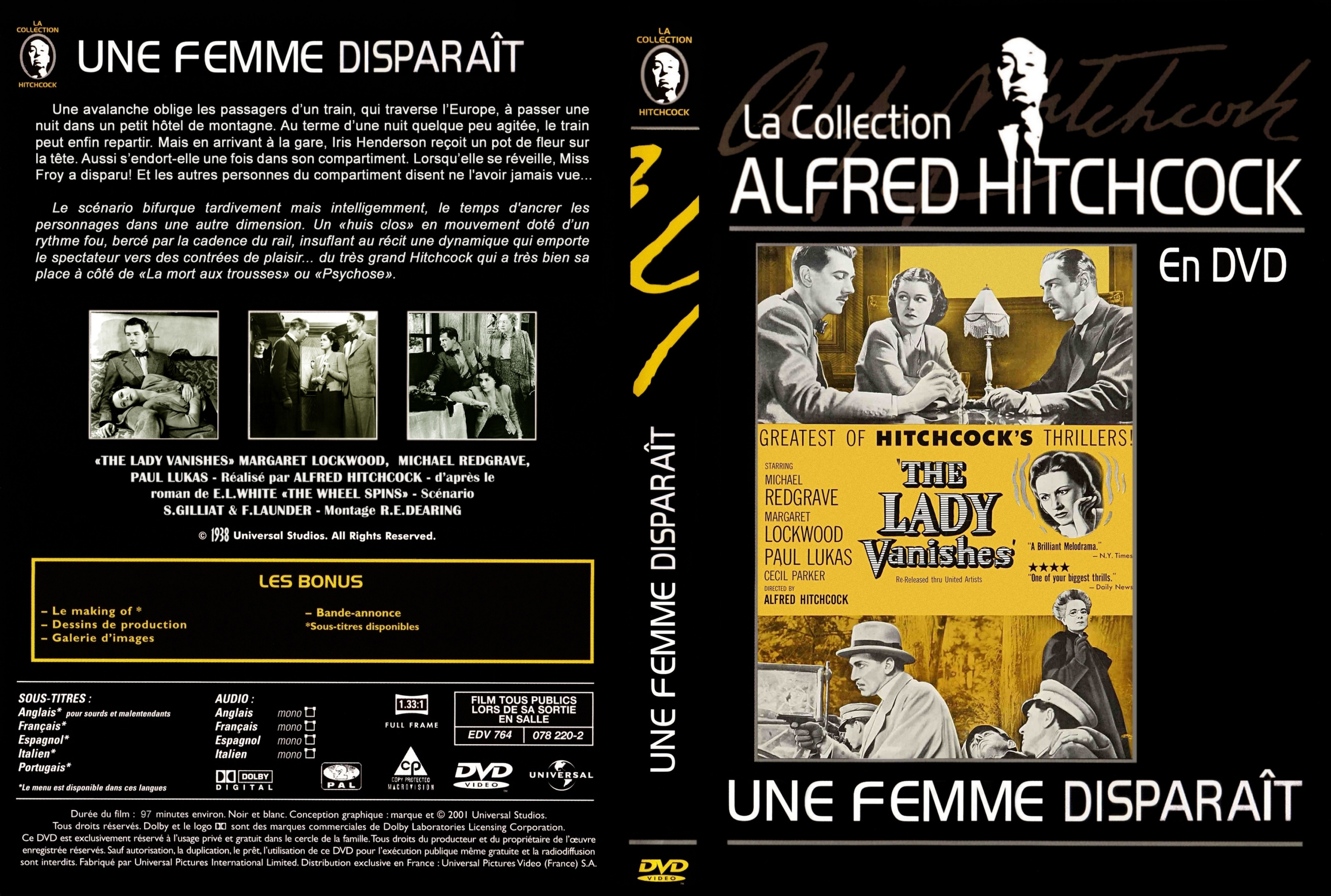 Jaquette DVD Une femme disparait