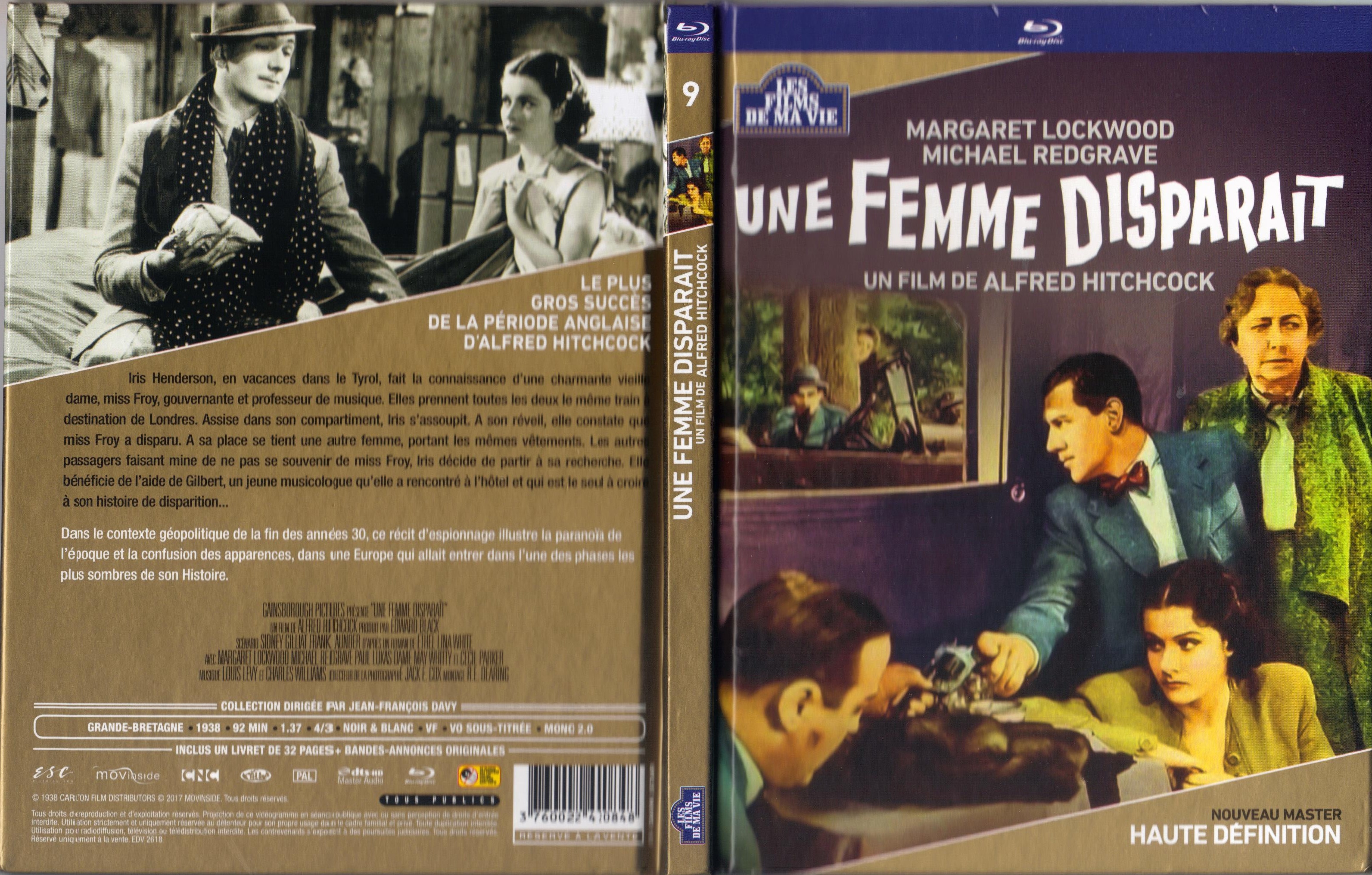 Jaquette DVD Une femme disparat (BLU-RAY)