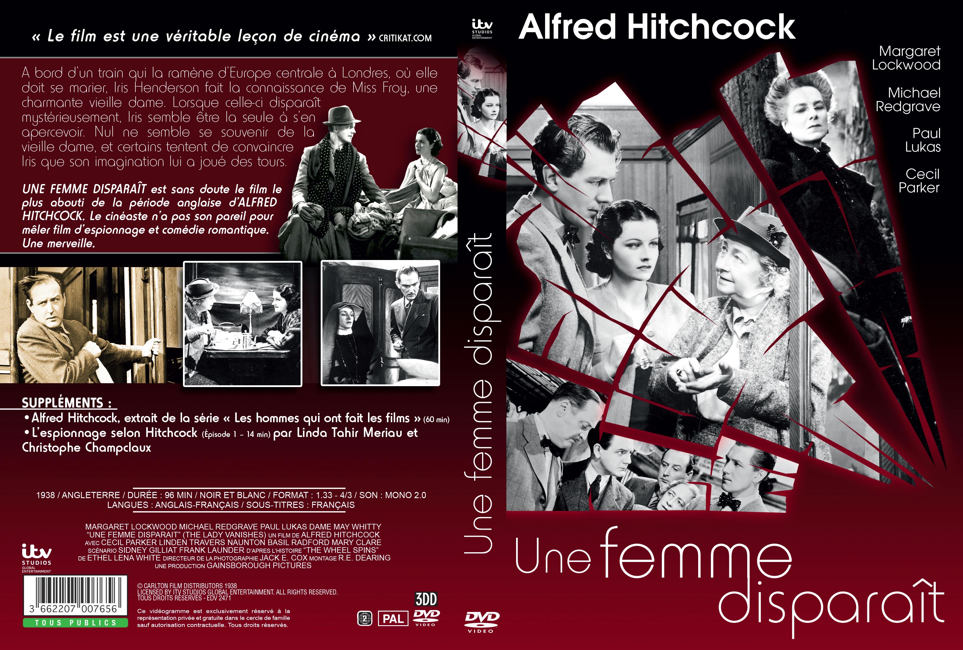 Jaquette DVD Une femme disparat v2