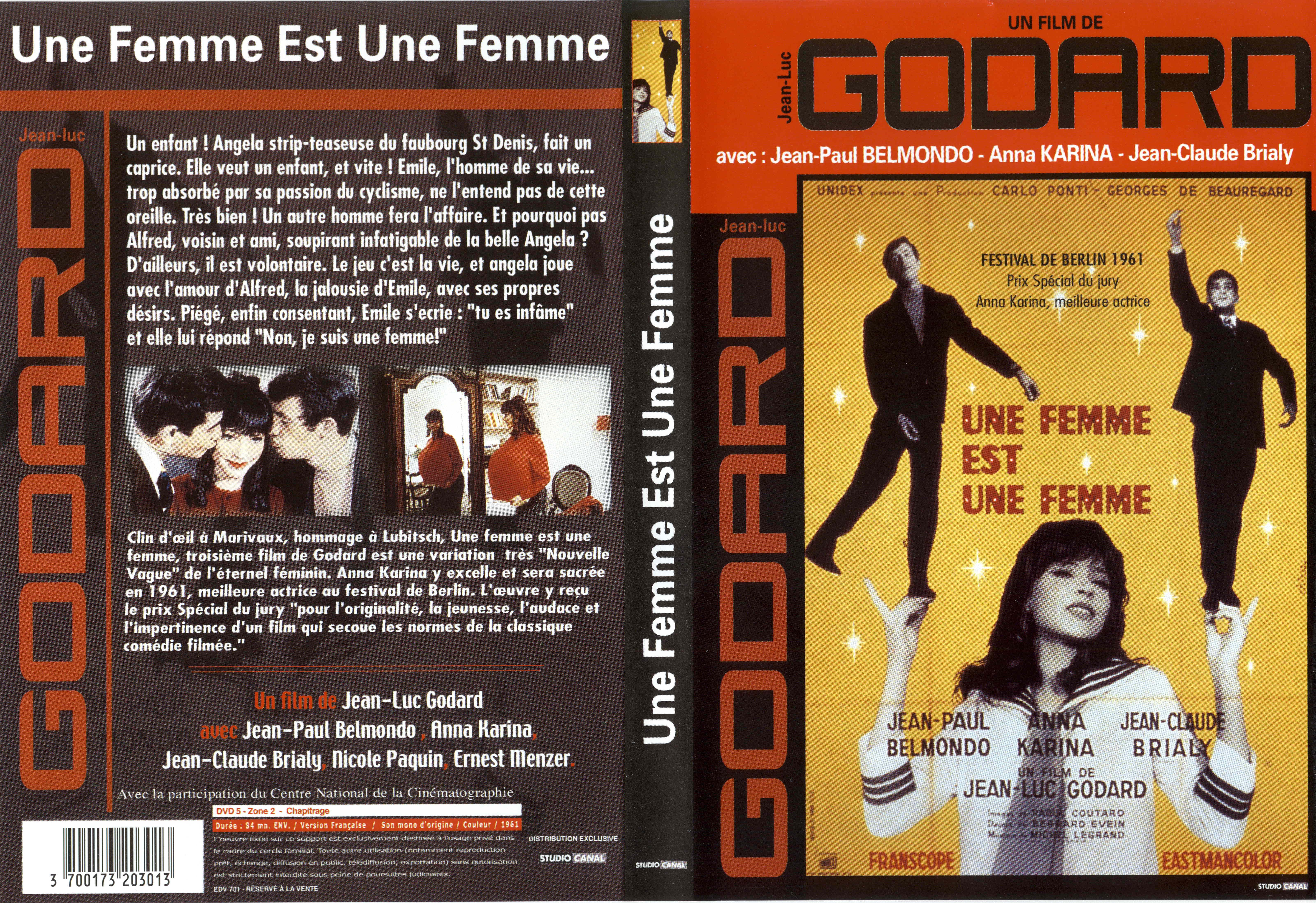 Jaquette DVD Une femme est une femme v2