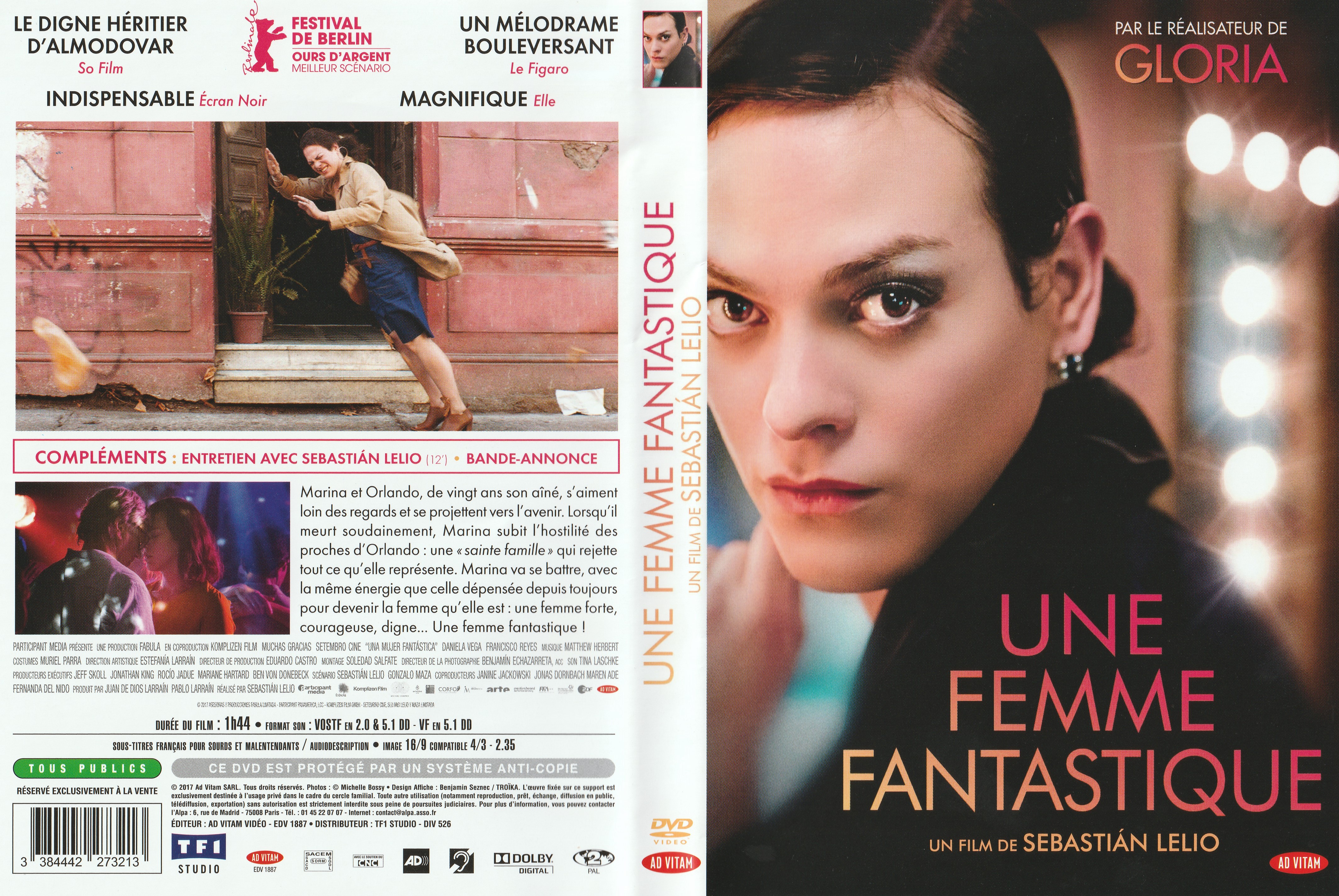 Jaquette DVD Une femme fantastique