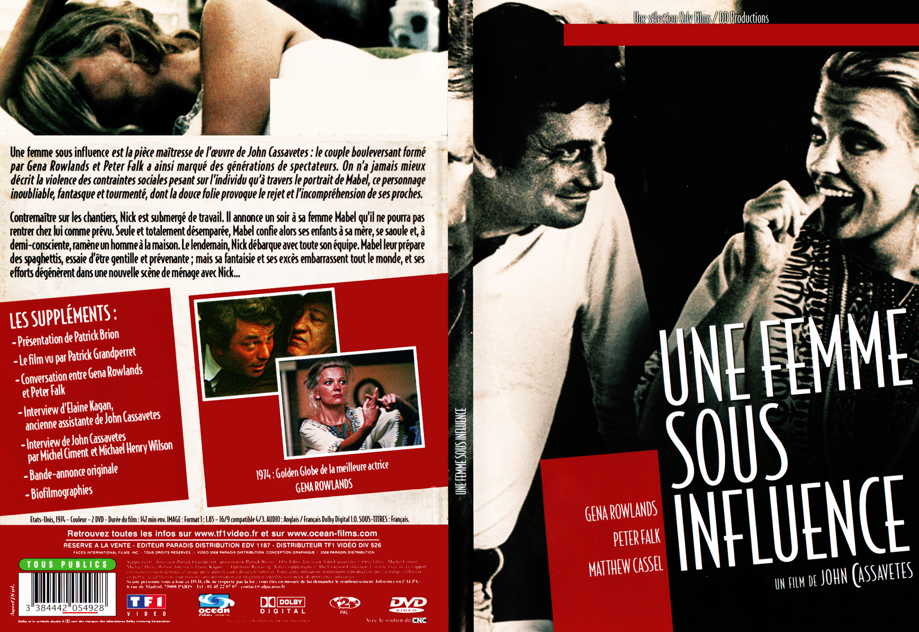 Jaquette DVD Une femme sous influence