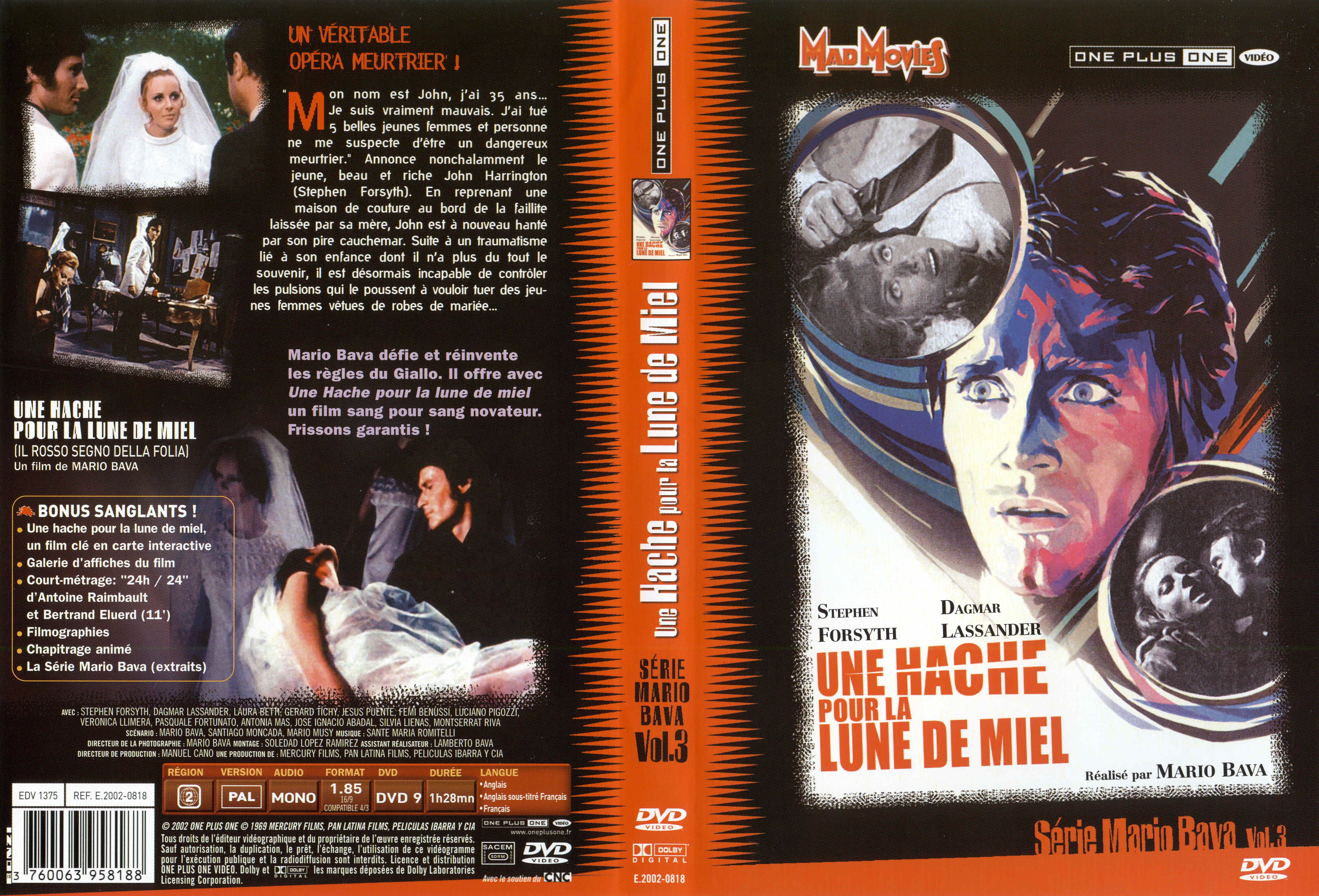 Jaquette DVD Une hache pour la lune de miel