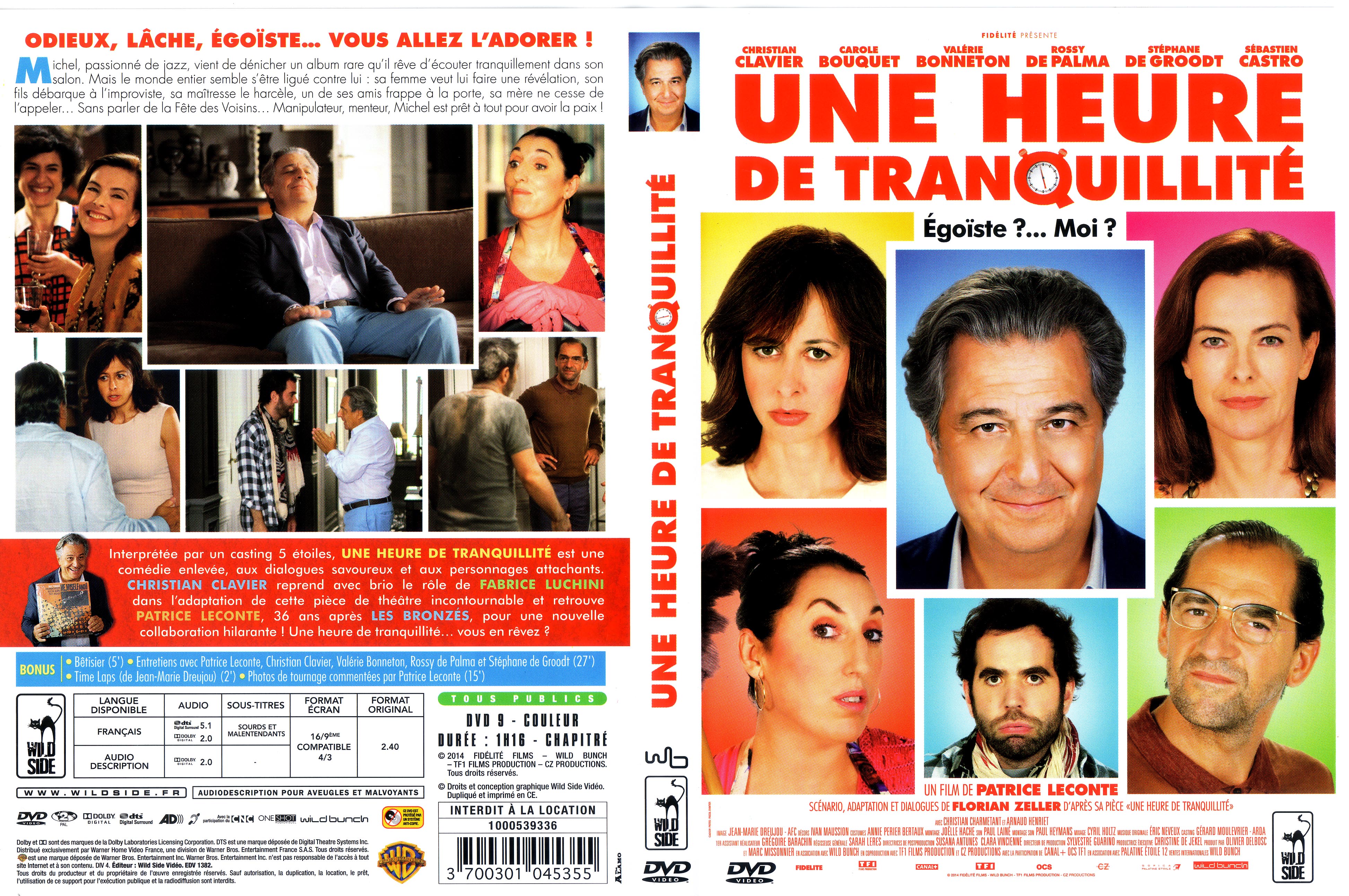 Jaquette DVD Une heure de tranquillit