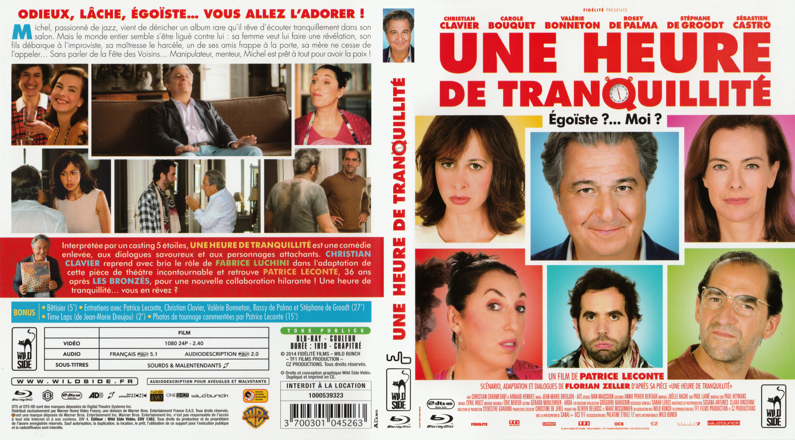 Jaquette DVD Une heure de tranquillit (BLU-RAY)