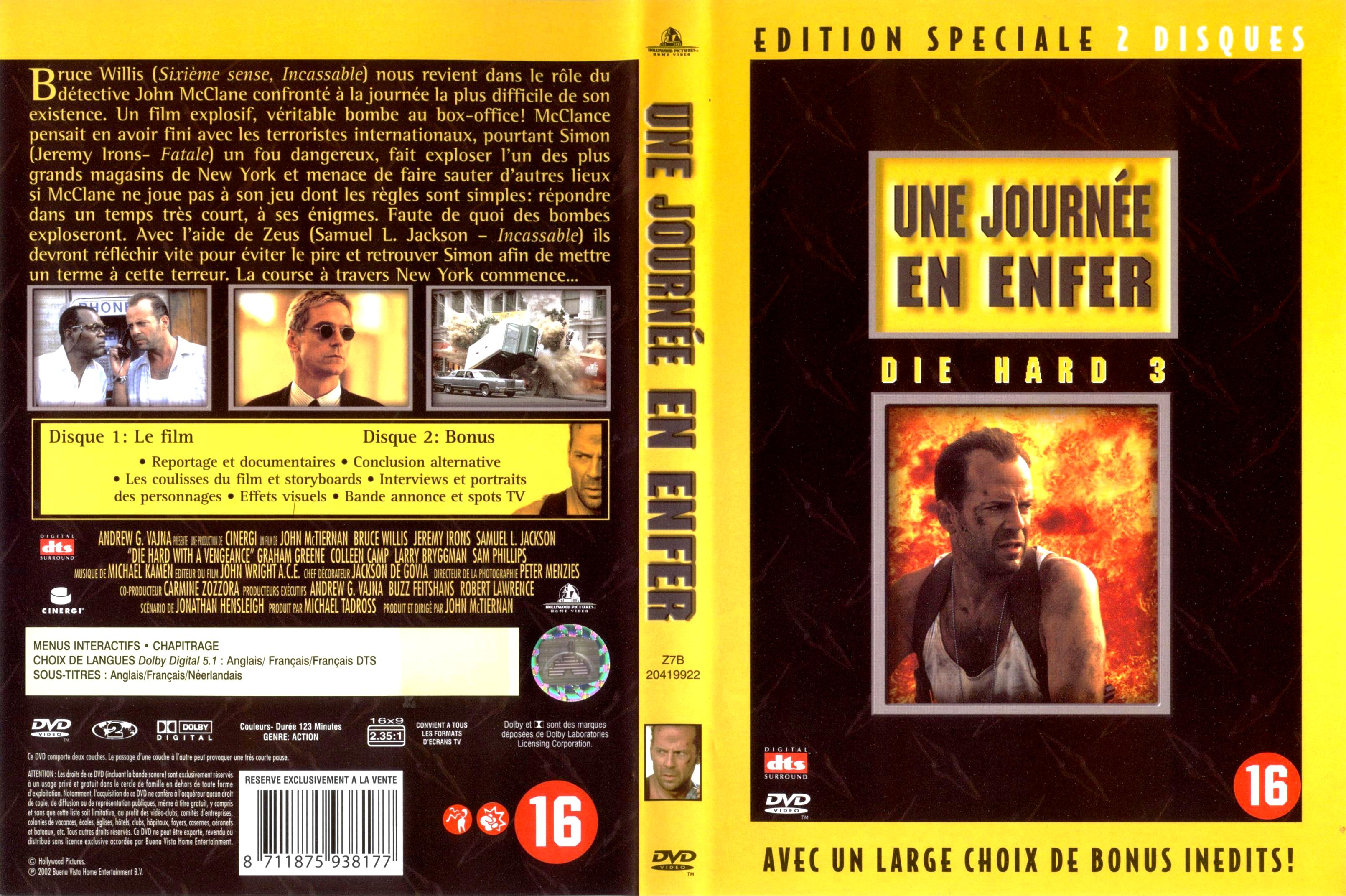 Jaquette DVD Une journe en enfer v4