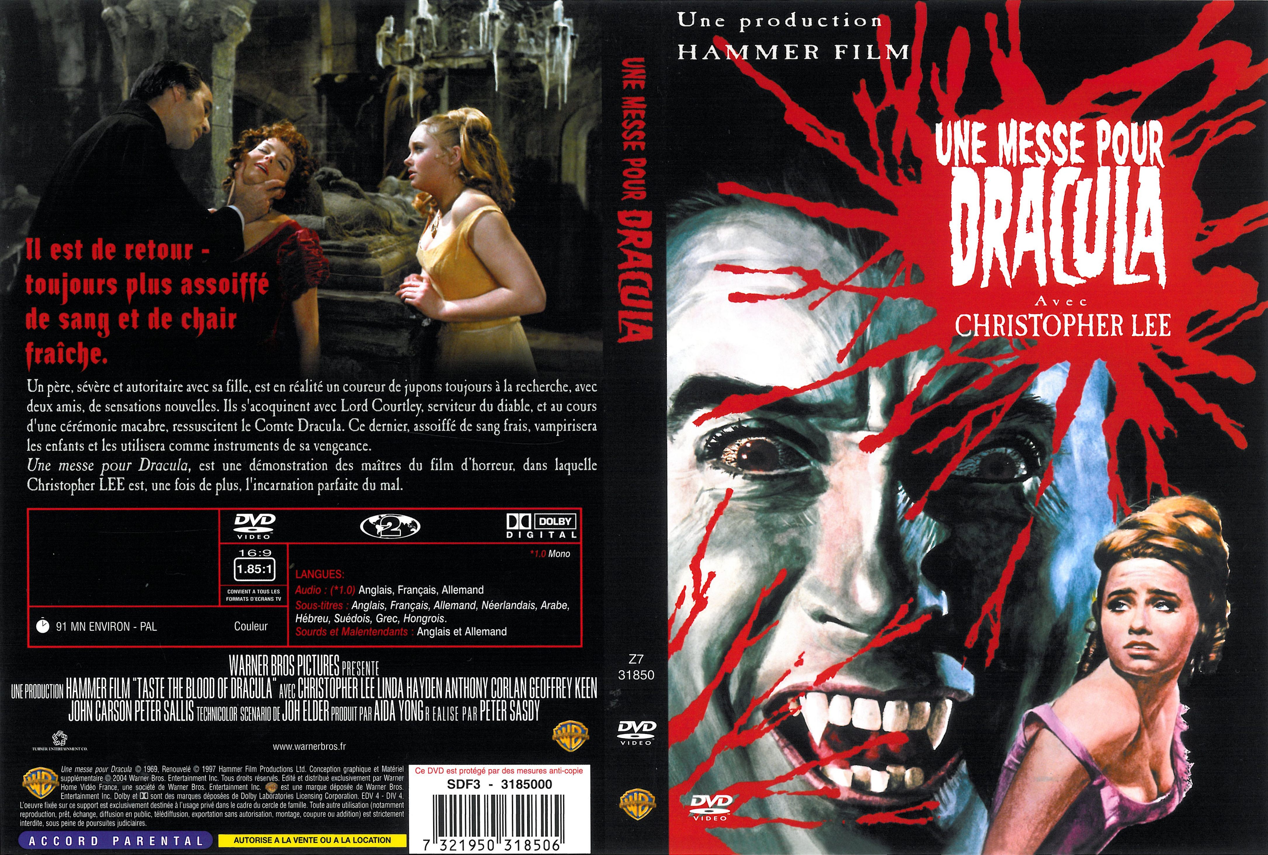 Jaquette DVD Une messe pour Dracula