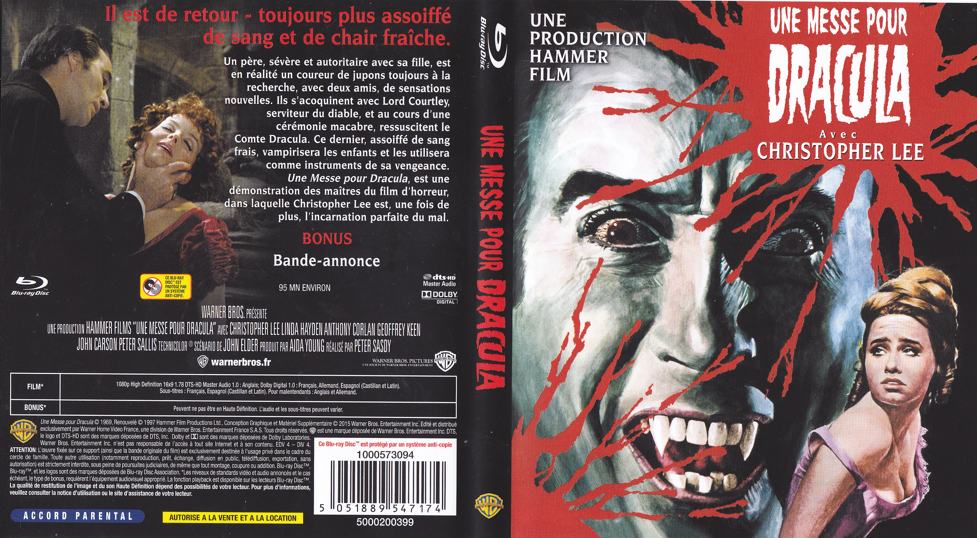 Jaquette DVD Une messe pour Dracula (BLU-RAY)