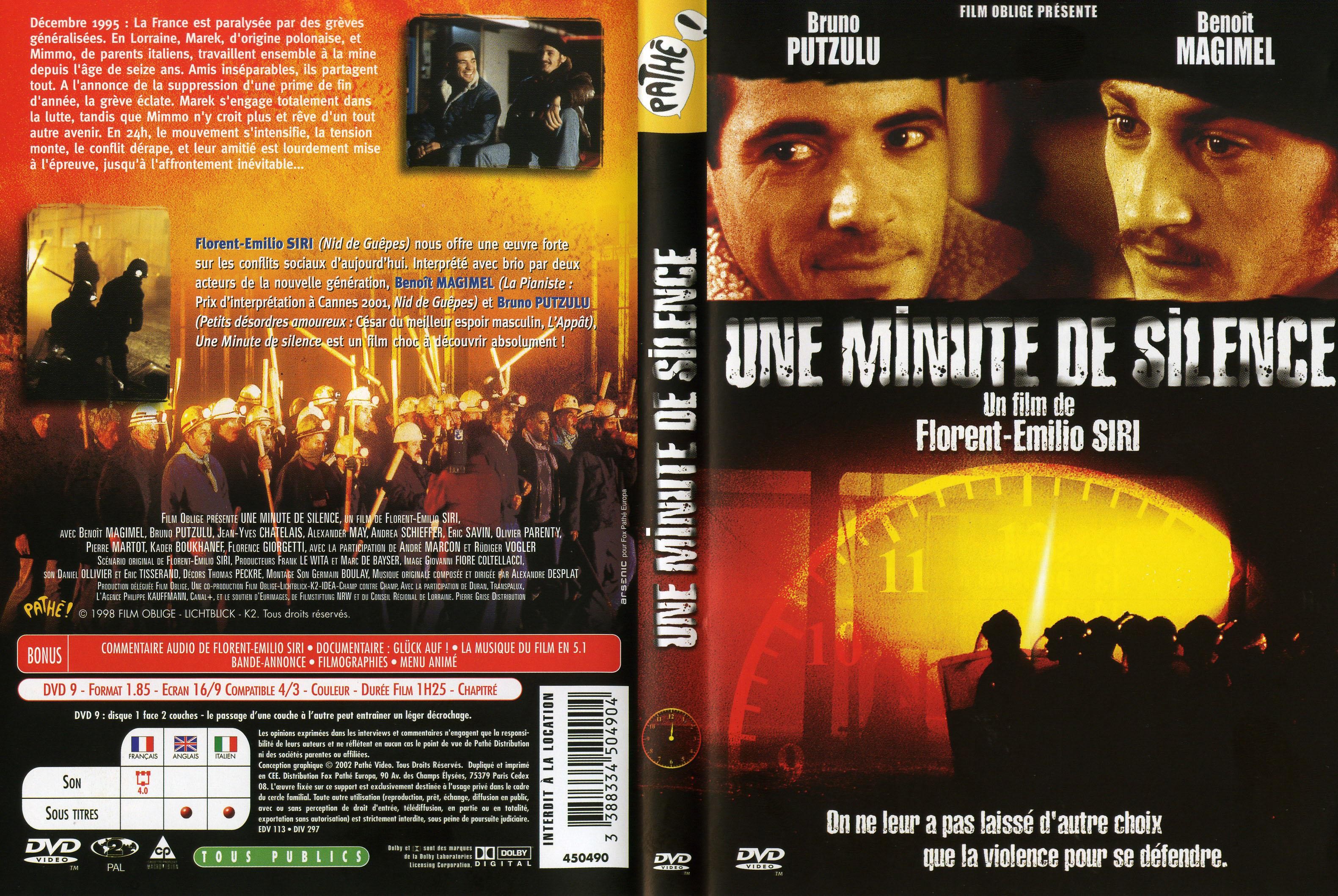 Jaquette DVD Une minute de silence