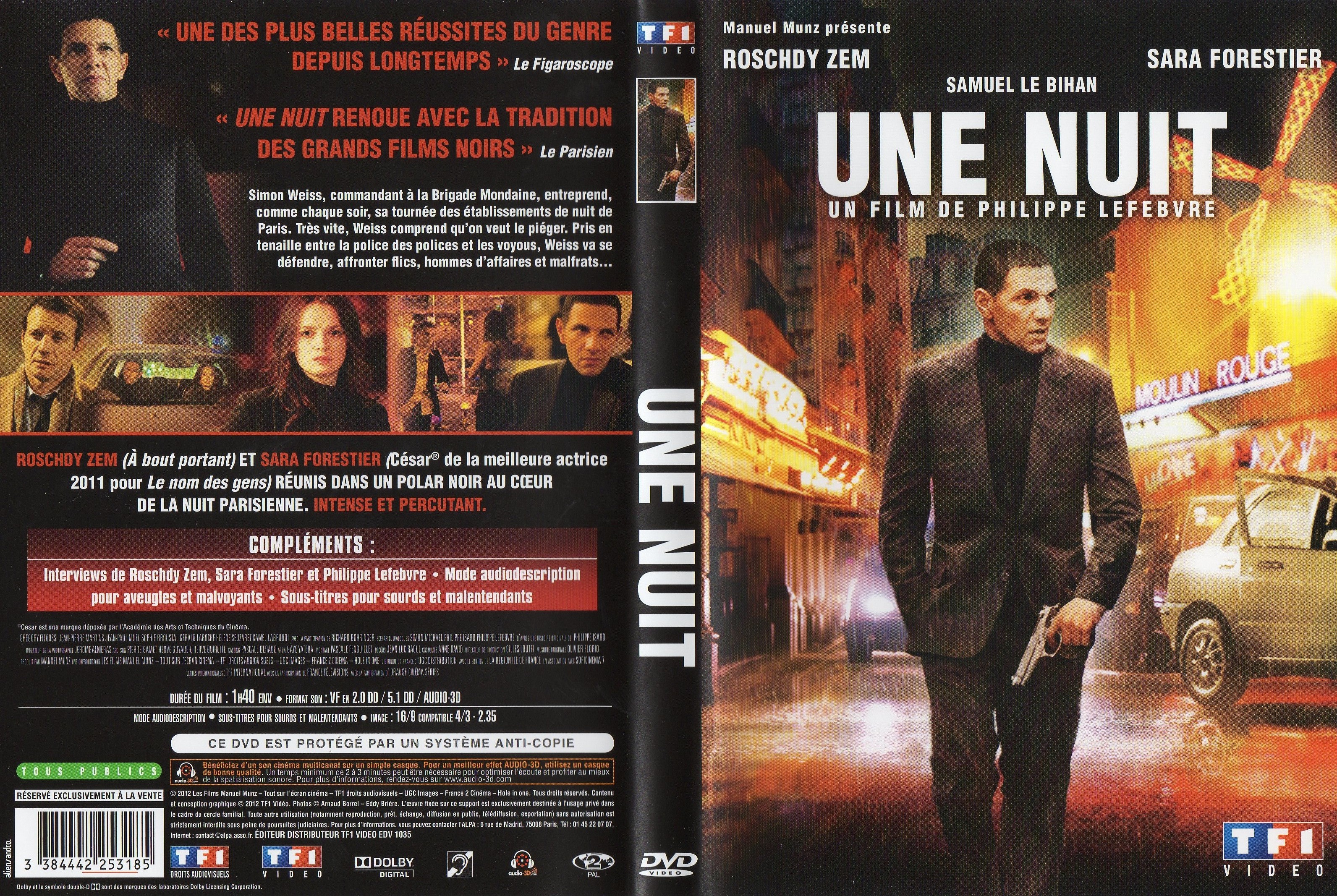 Jaquette DVD Une nuit