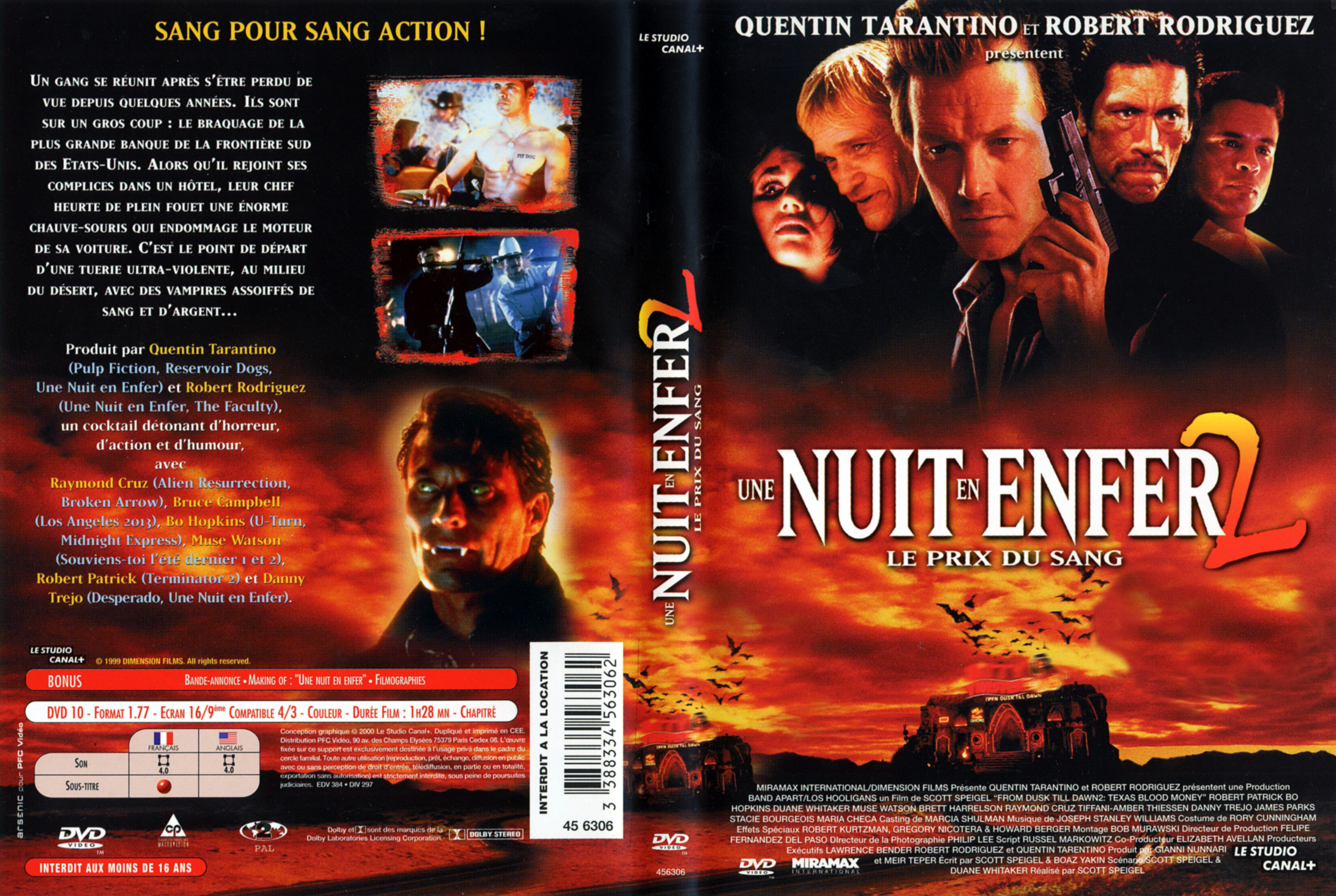 Jaquette DVD Une nuit en enfer 2