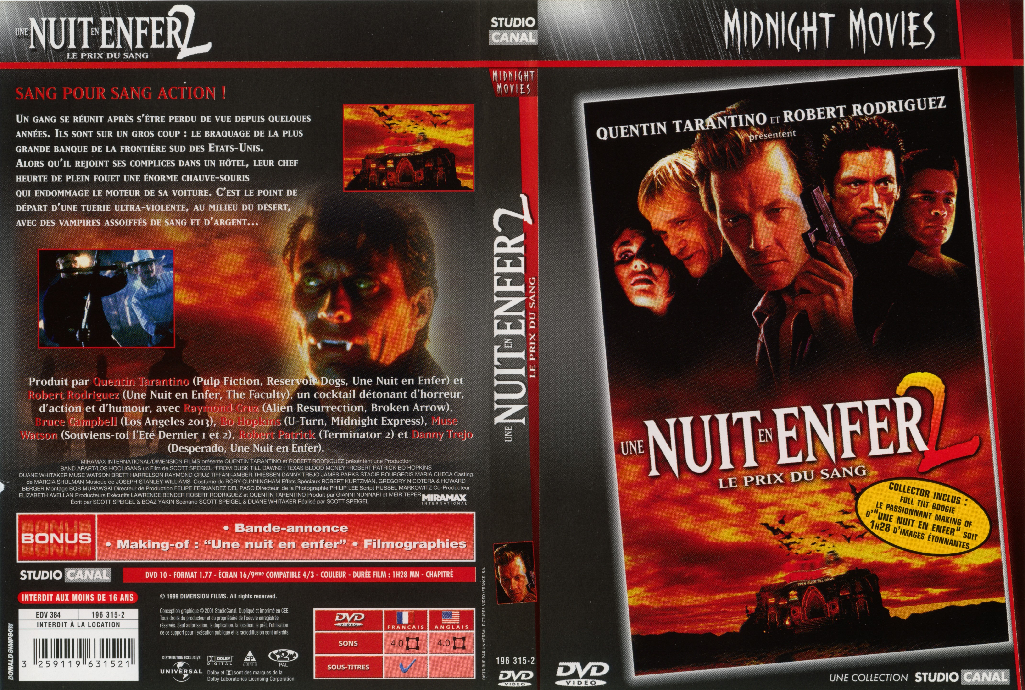 Jaquette DVD Une nuit en enfer 2 v2