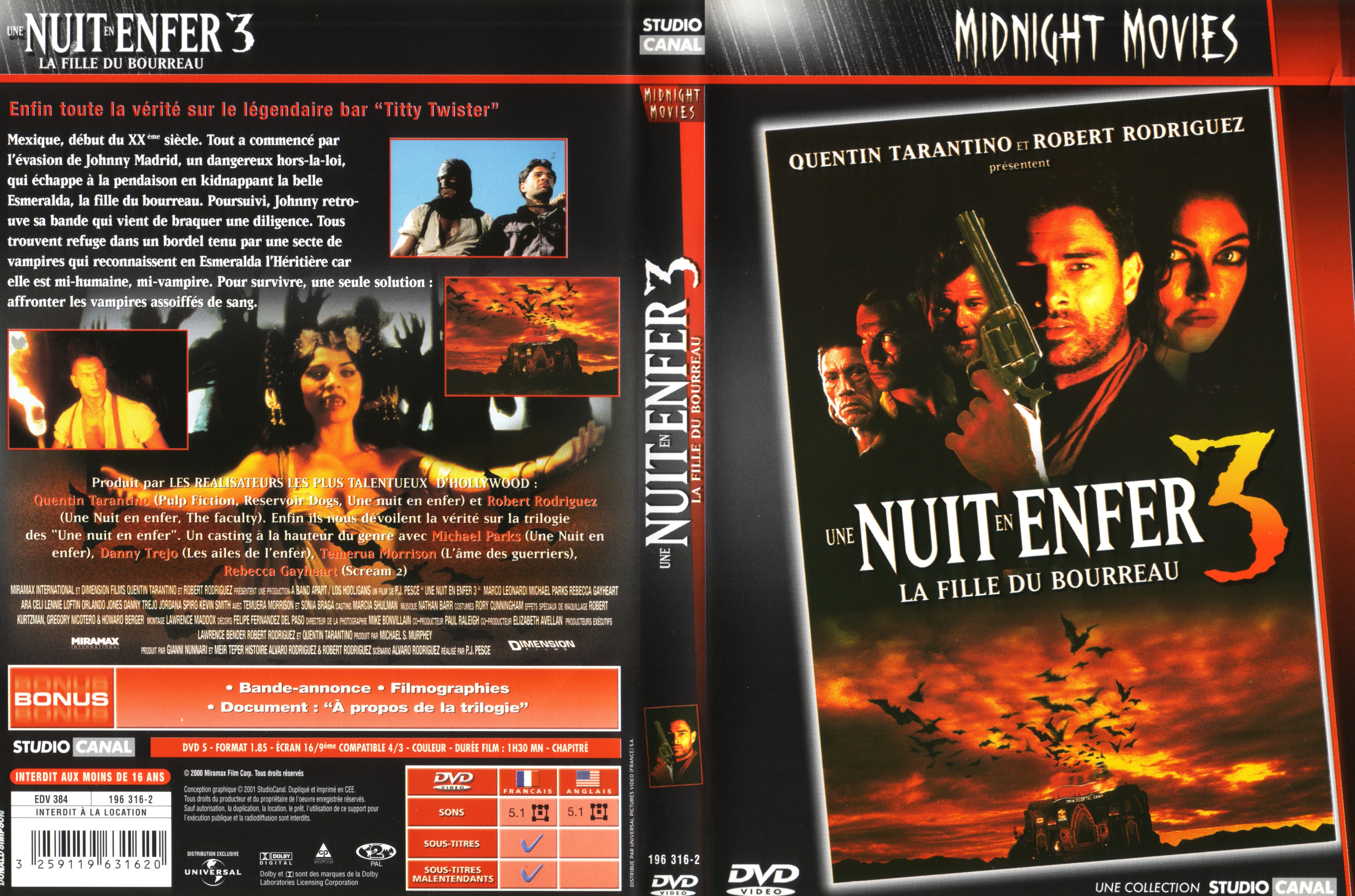 Jaquette DVD Une nuit en enfer 3 v2