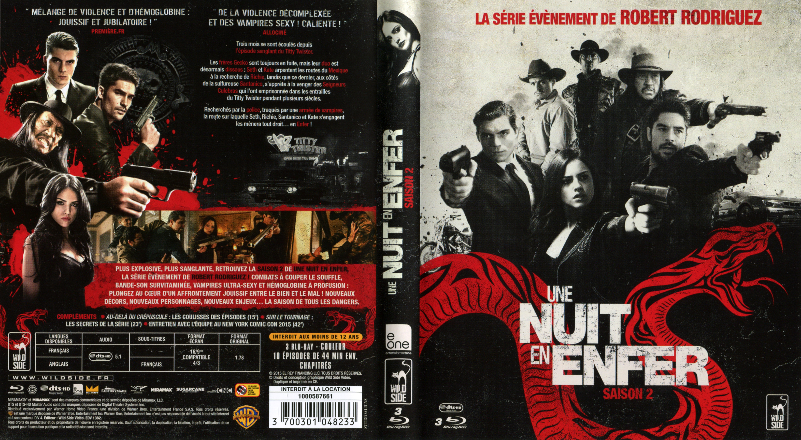 Jaquette DVD Une nuit en enfer Saison 2 (BLU-RAY)