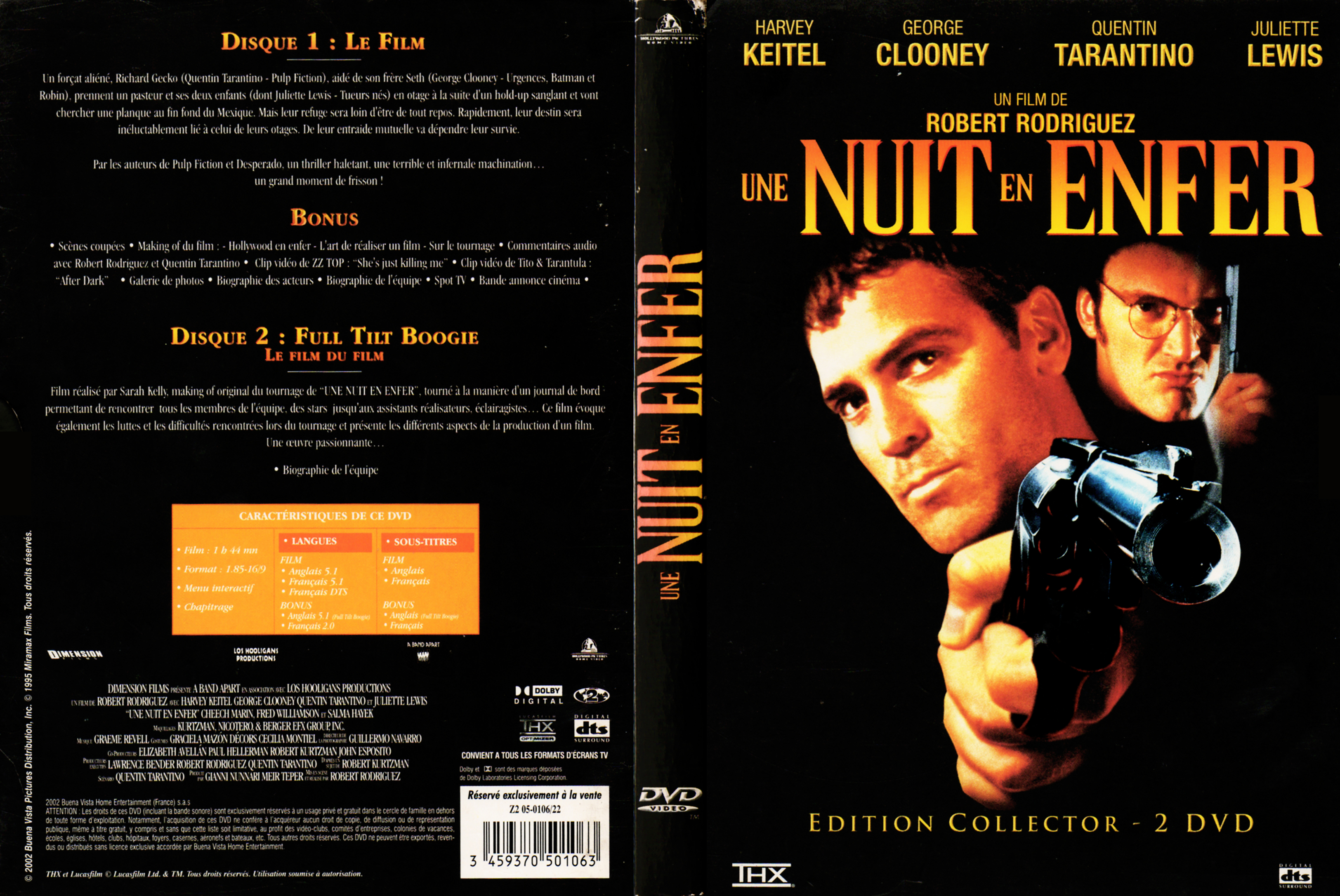 Jaquette DVD Une nuit en enfer v4