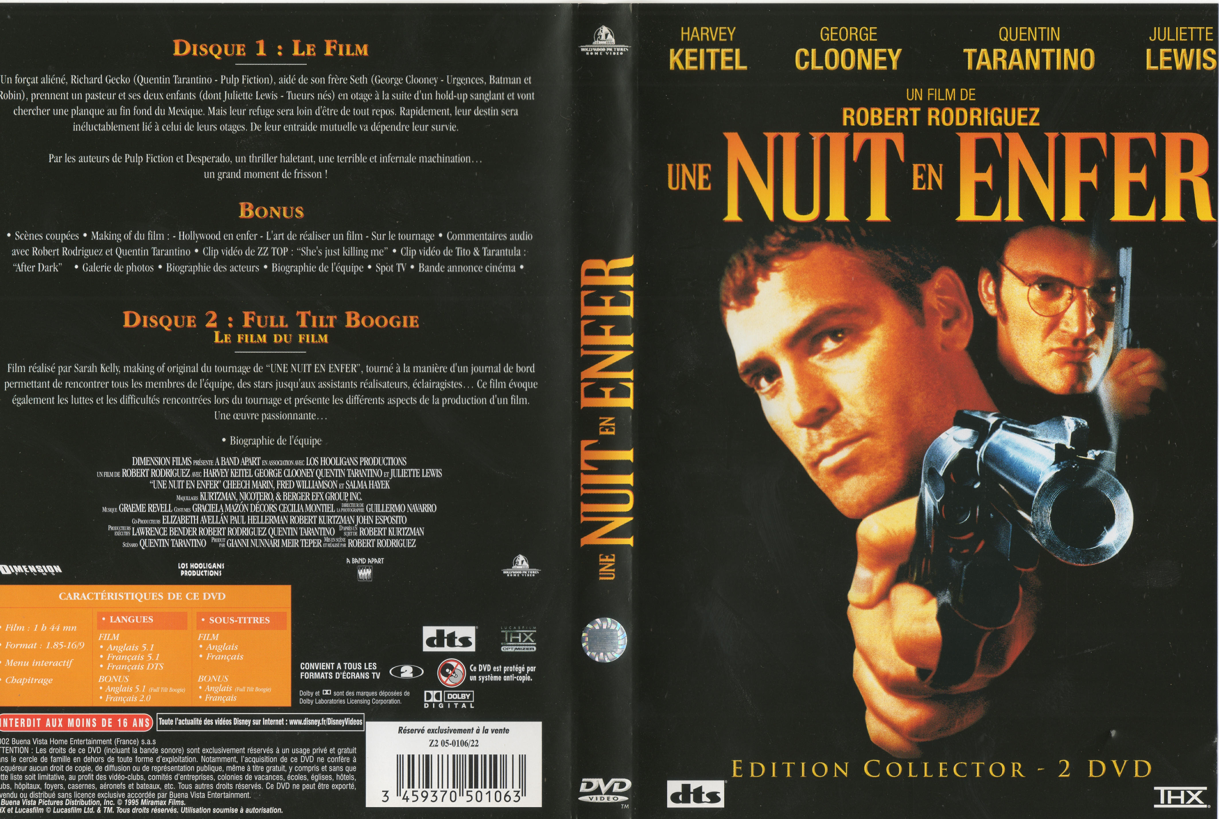 Jaquette DVD Une nuit en enfer v5