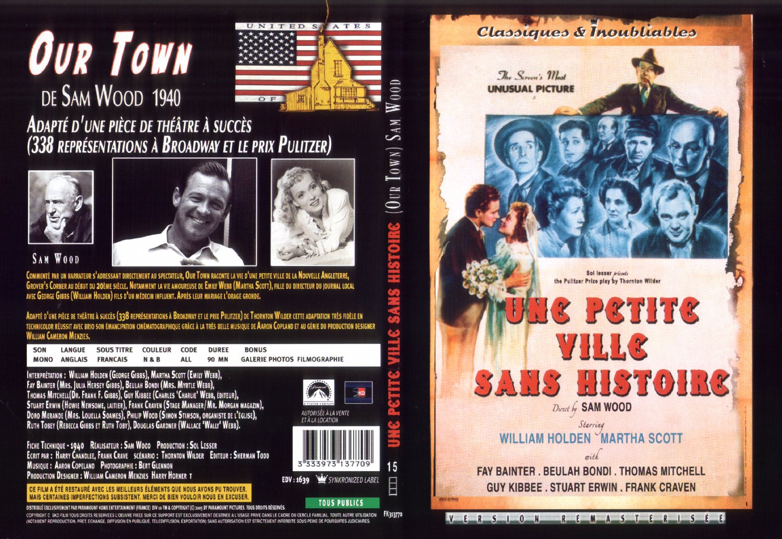 Jaquette DVD Une petite ville sans histoire
