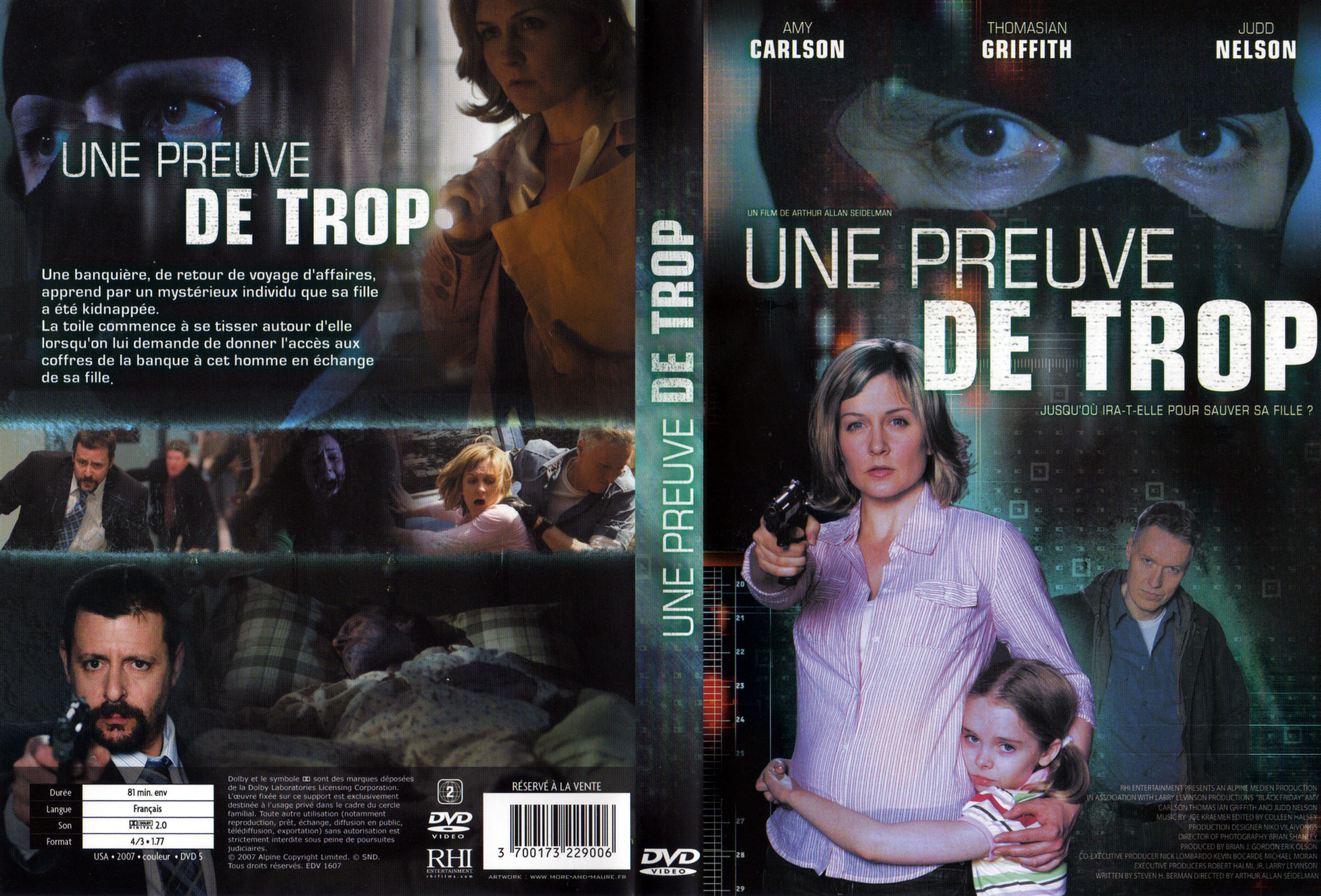 Jaquette DVD Une preuve de trop