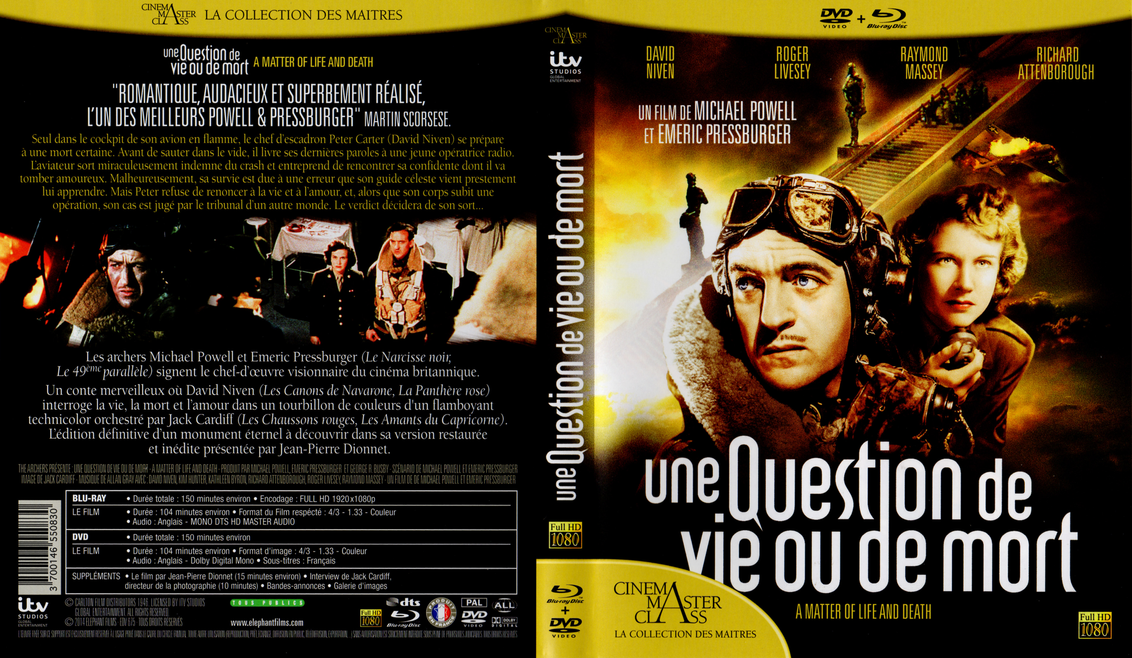 Jaquette DVD Une question de vie ou de mort (BLU-RAY)