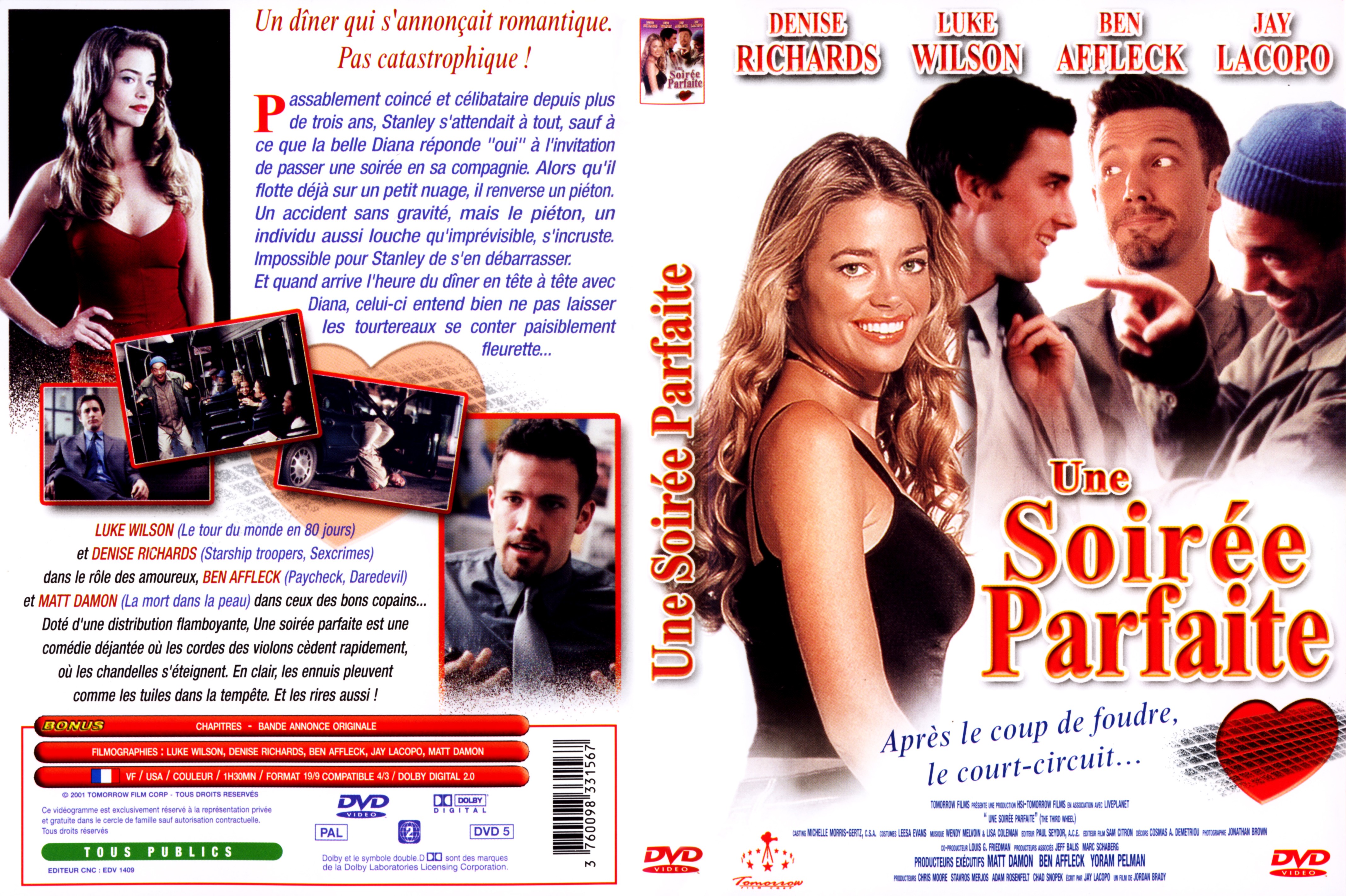 Jaquette DVD Une soire parfaite