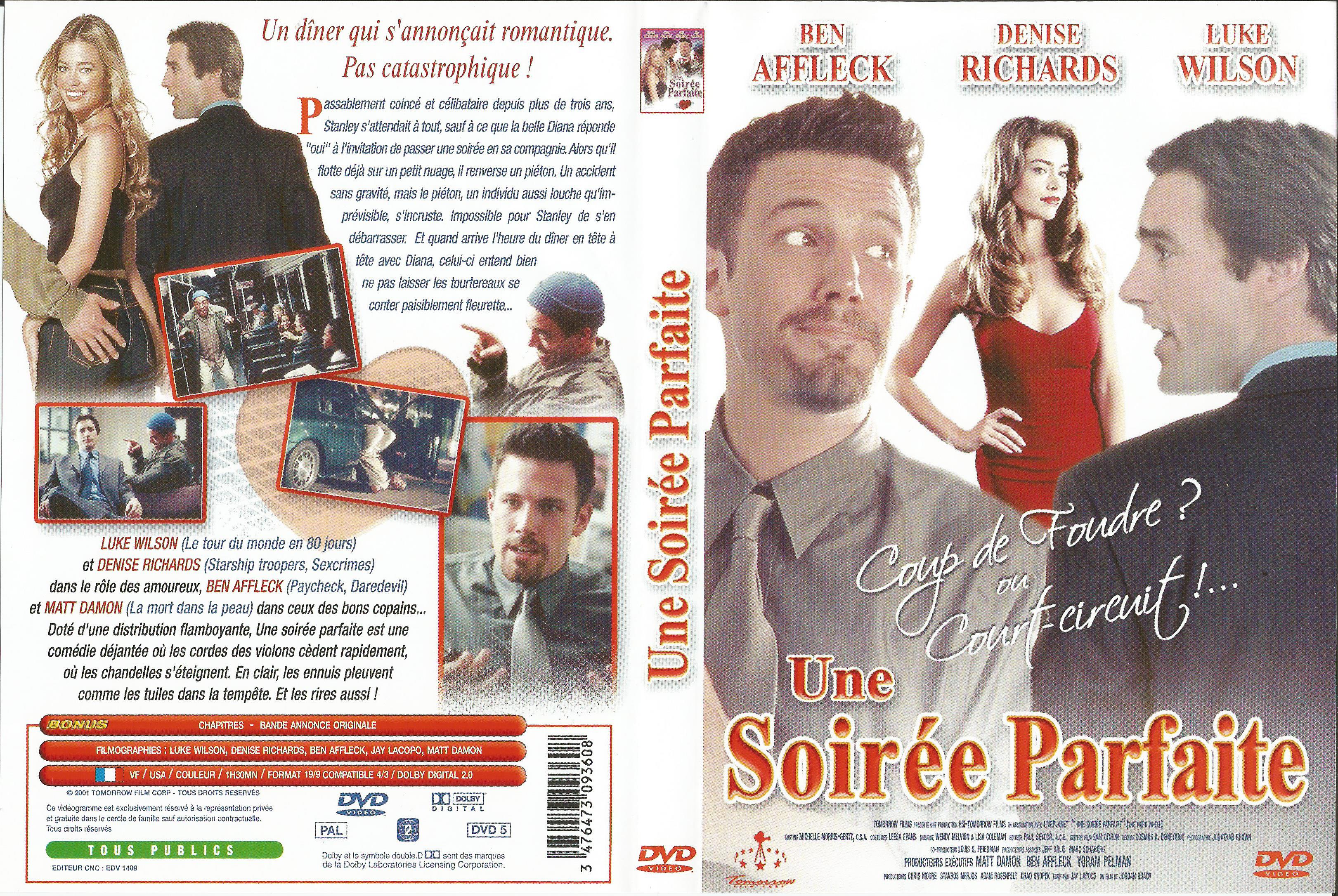 Jaquette DVD Une soire parfaite v2