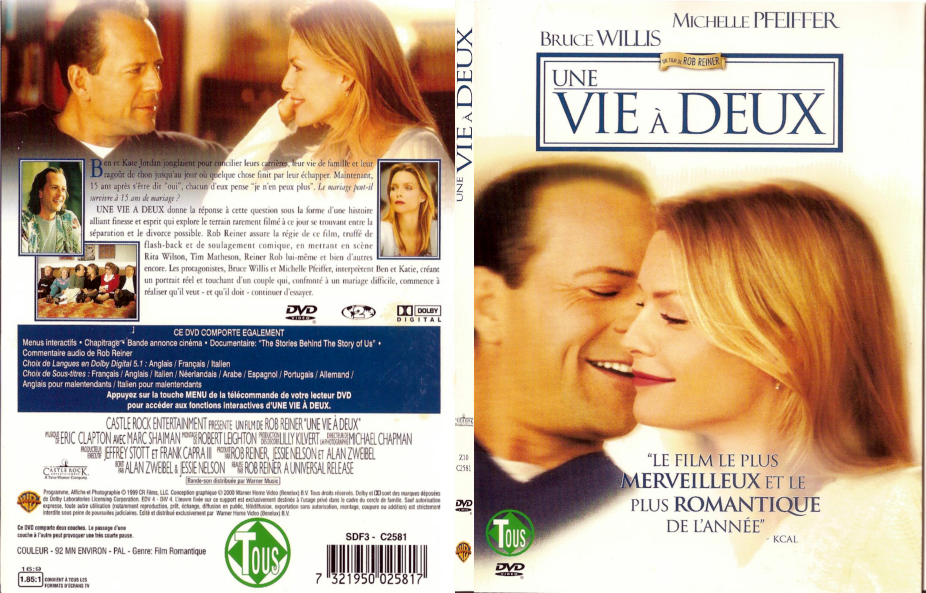 Jaquette DVD Une vie  deux - SLIM