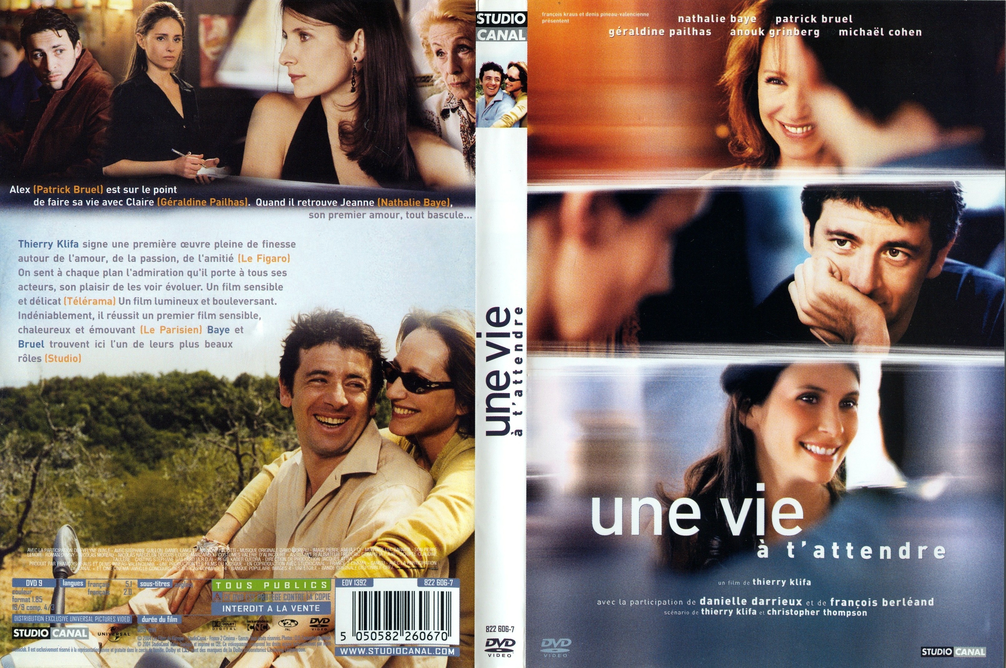 Jaquette DVD Une vie  t