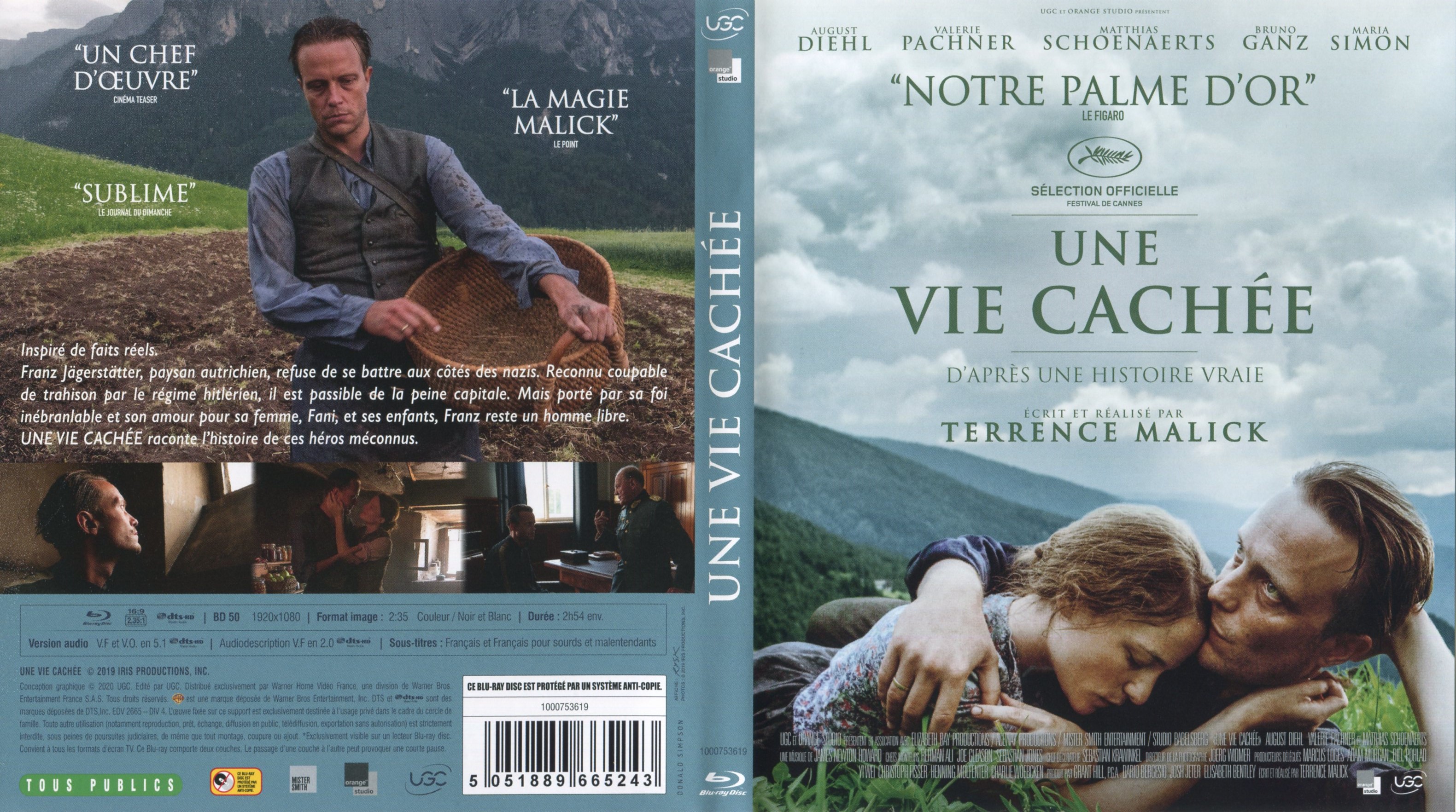 Jaquette DVD Une vie cache (BLU-RAY)