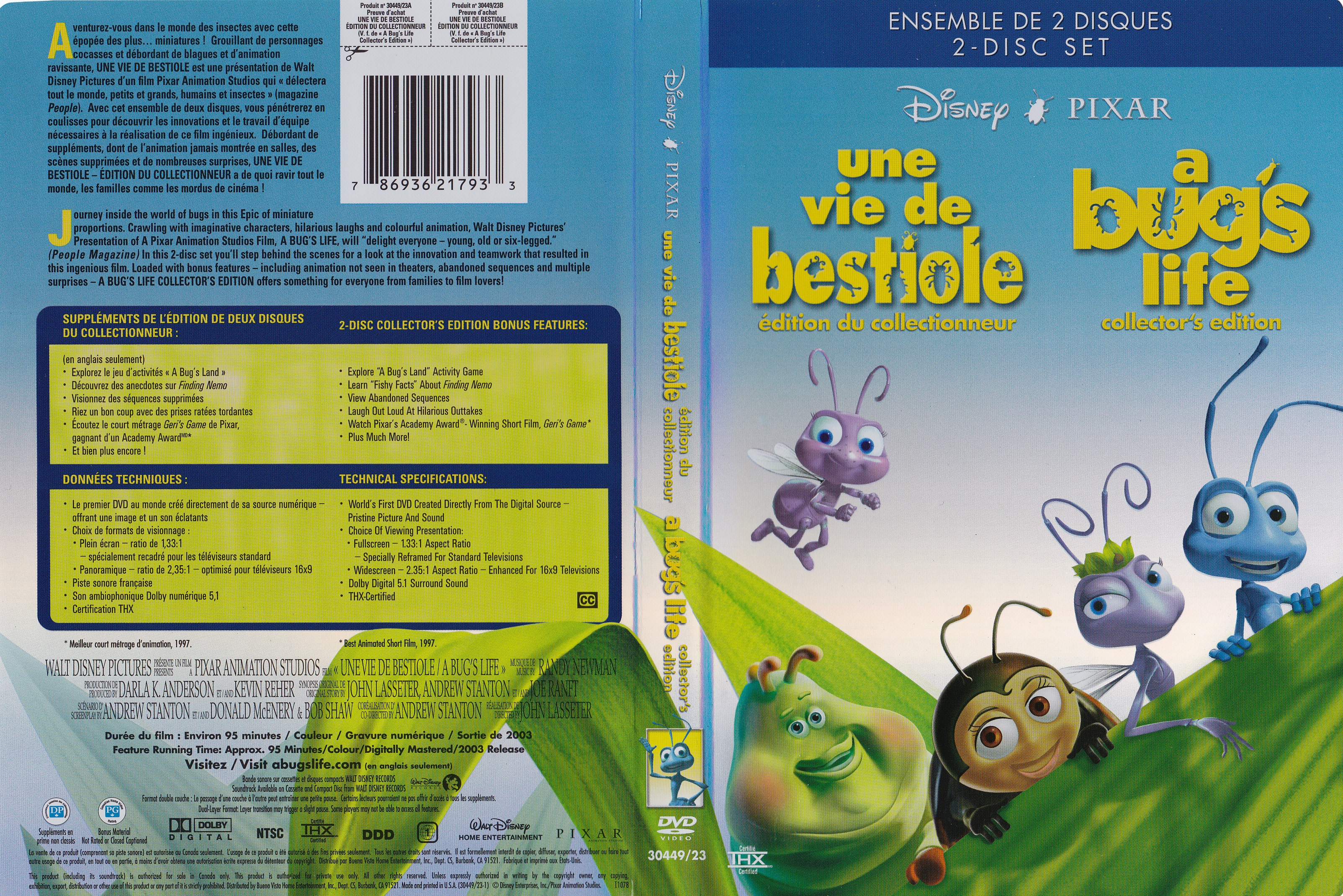 Jaquette DVD Une vie de bestiole - Bug