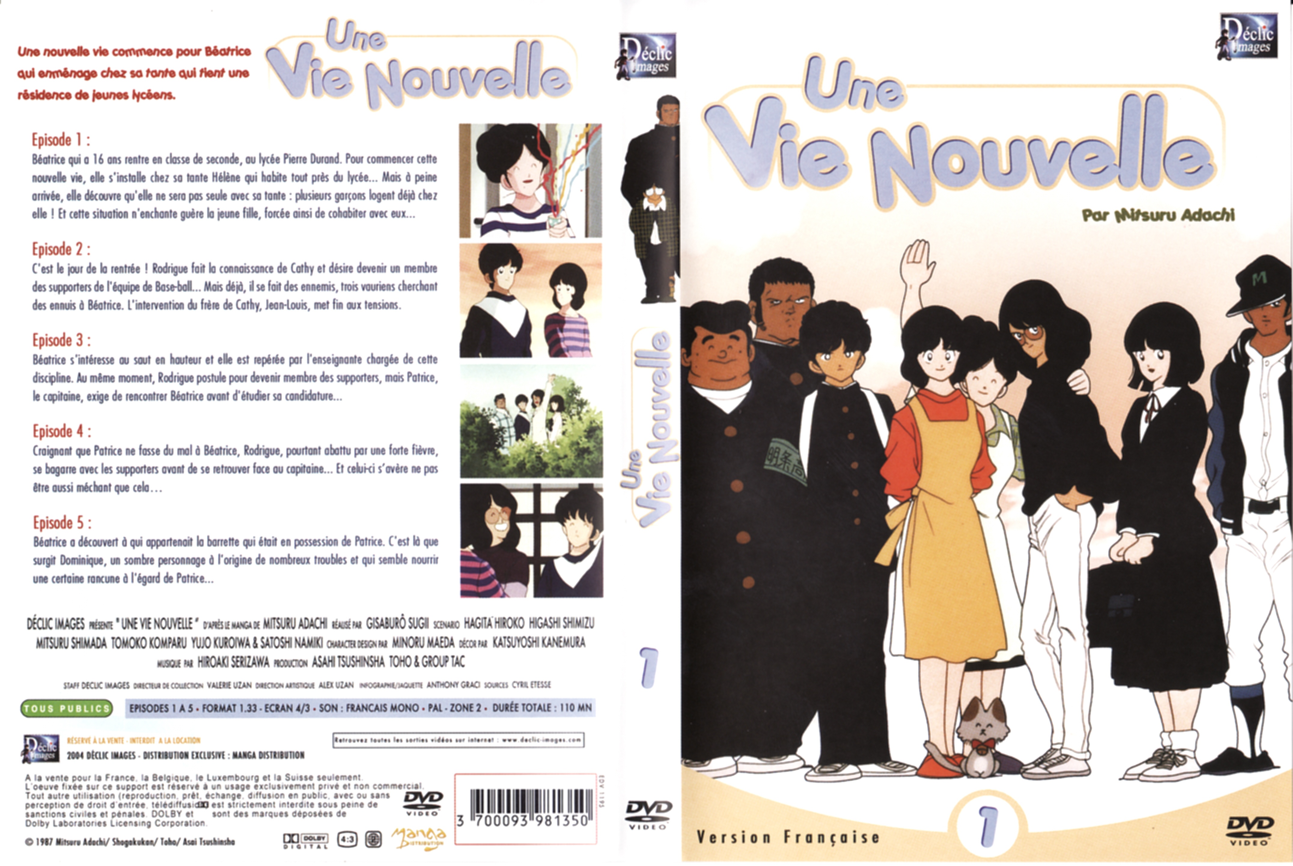 Jaquette DVD Une vie nouvelle vol 01