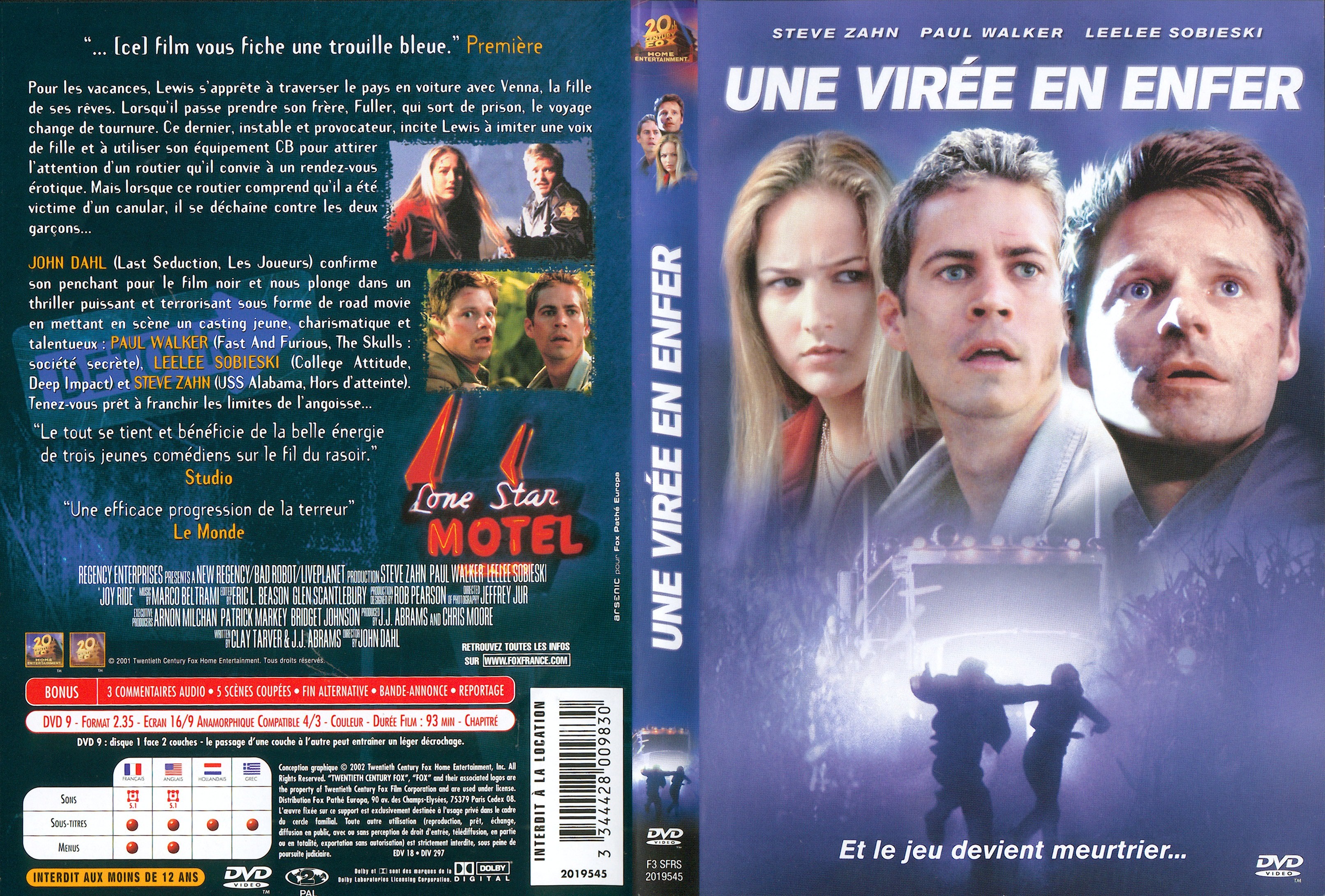 Jaquette DVD Une vire en enfer