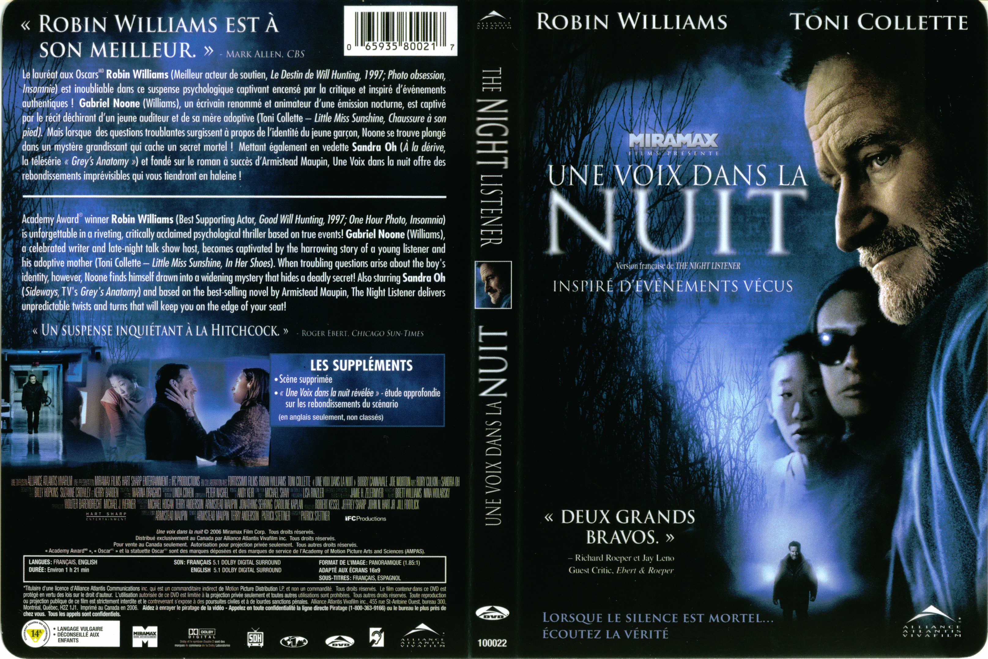 Jaquette DVD Une voix dans la nuit