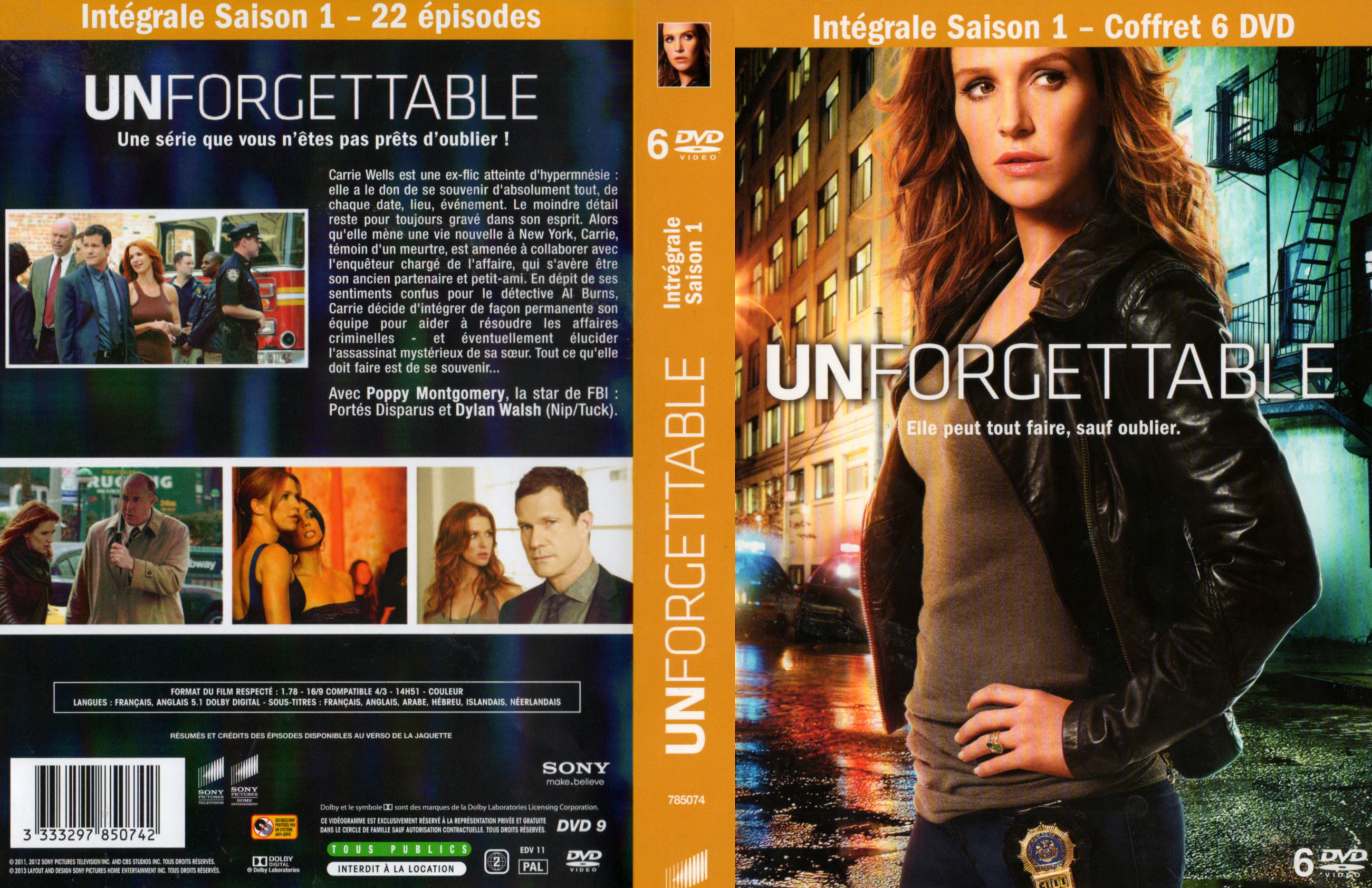 Jaquette DVD Unforgettable Saison 1 COFFRET