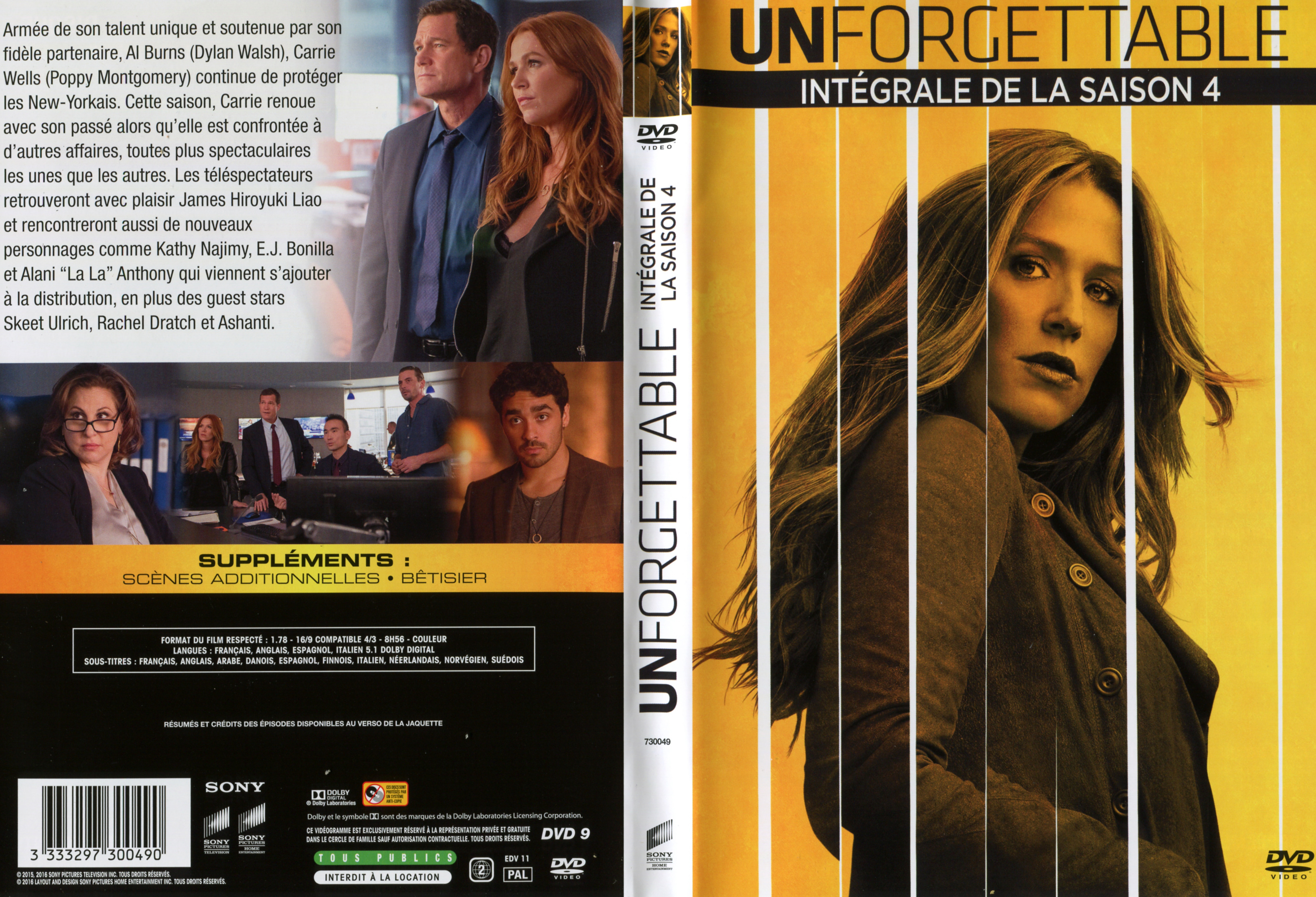 Jaquette DVD Unforgettable Saison 4 COFFRET