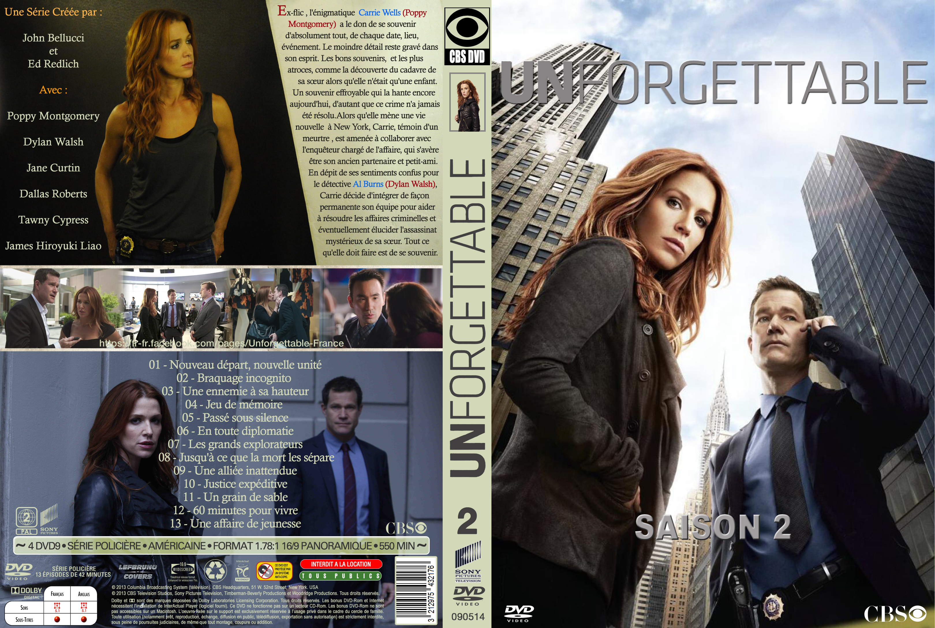 Jaquette DVD Unforgettable saison 2 custom